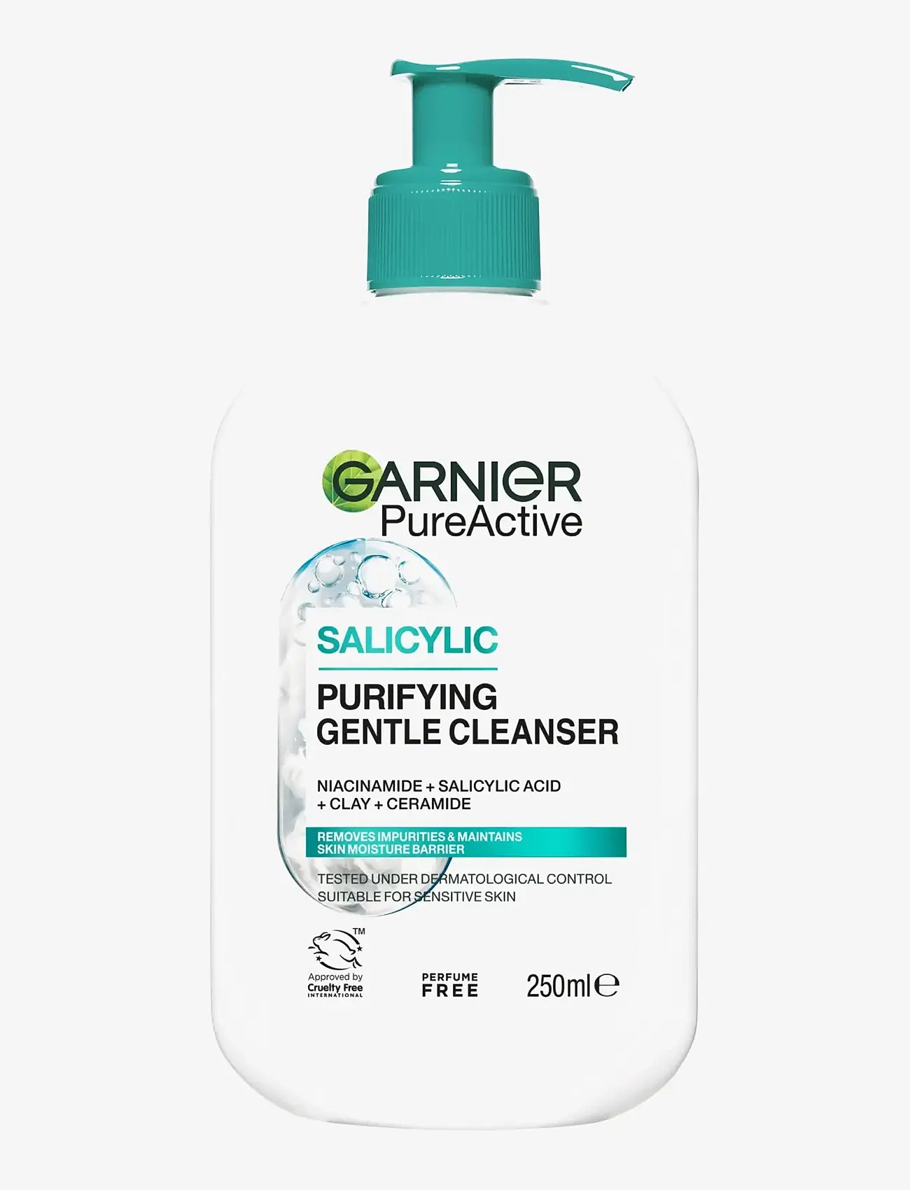 Garnier - Garnier PureActive Salicylic Purifying Gentle Cleanser for impure skin 250 ml - rensegels - clear - 0