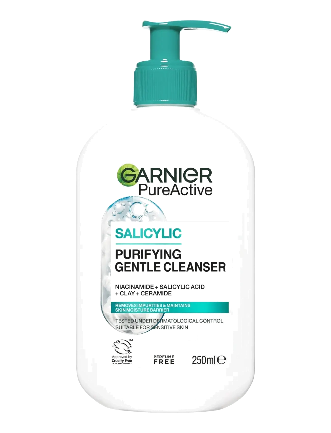 Garnier Garnier PureActive Salicylic Purifying Gentle Cleanser for impure skin 250 ml - Hudpleje - CLEAR / undefined