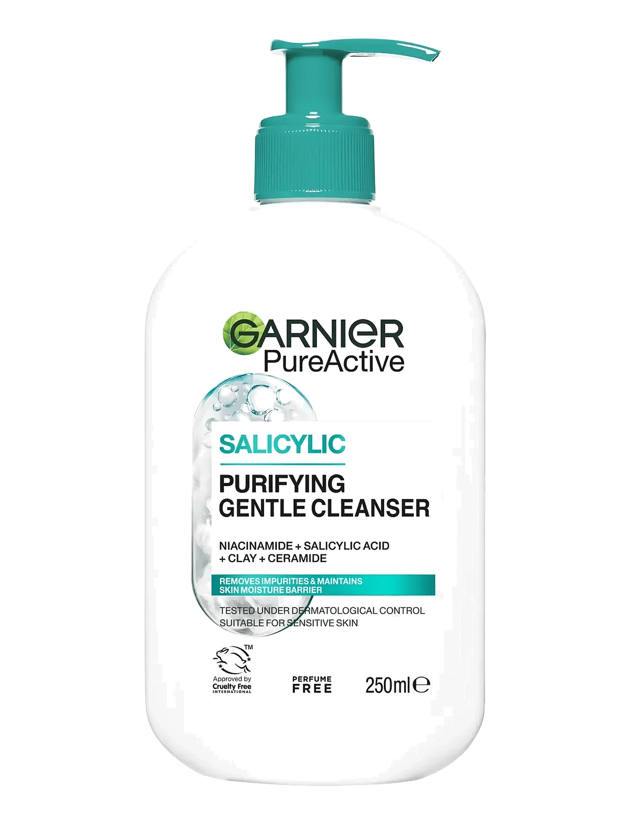 Garnier PureActive Salicylic Purifying Gentle Cleanser For Impure Skin 250 ml