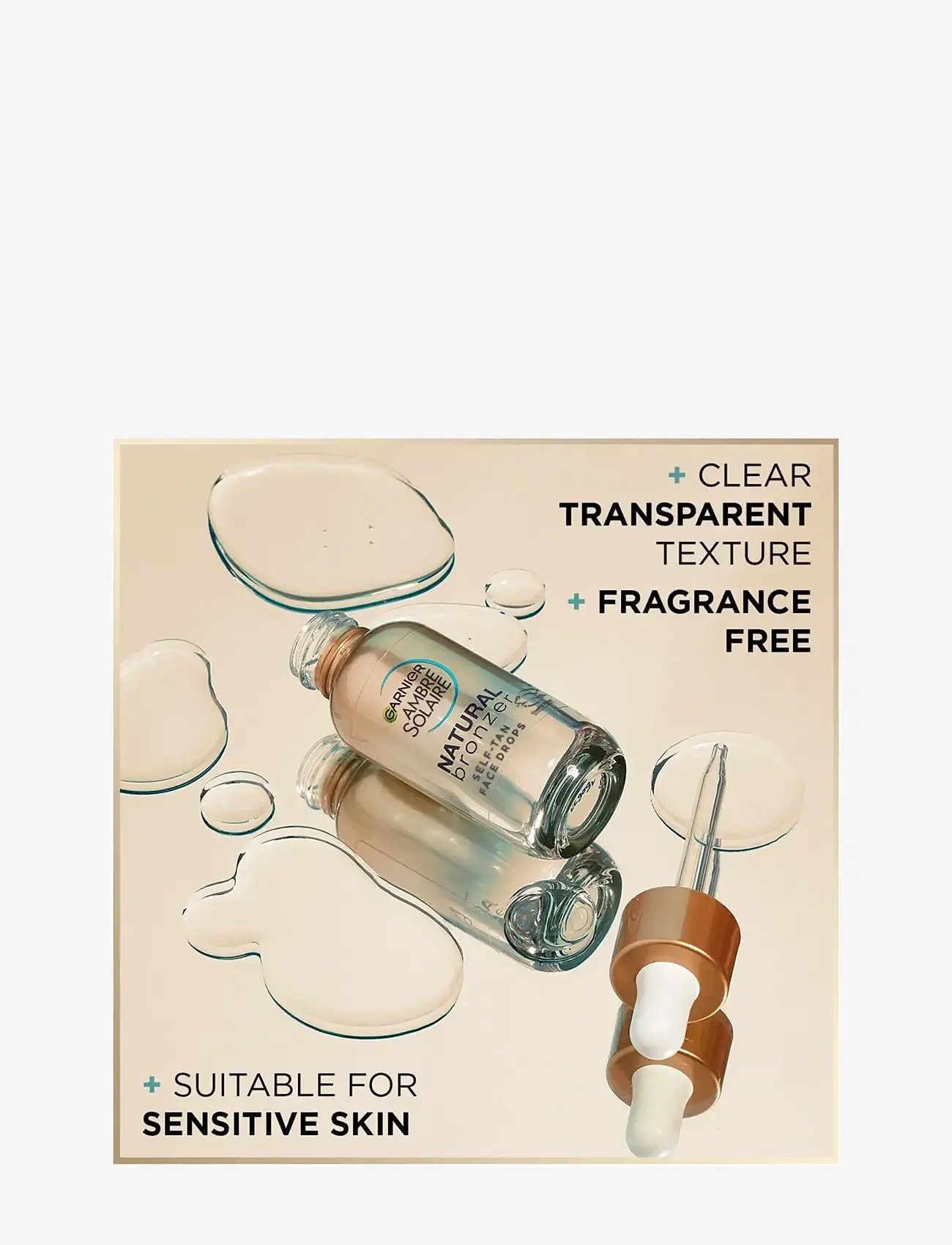Garnier - Garnier Ambre Solaire Natural Bronzer Self-Tan Drops - dråber - clear - 1
