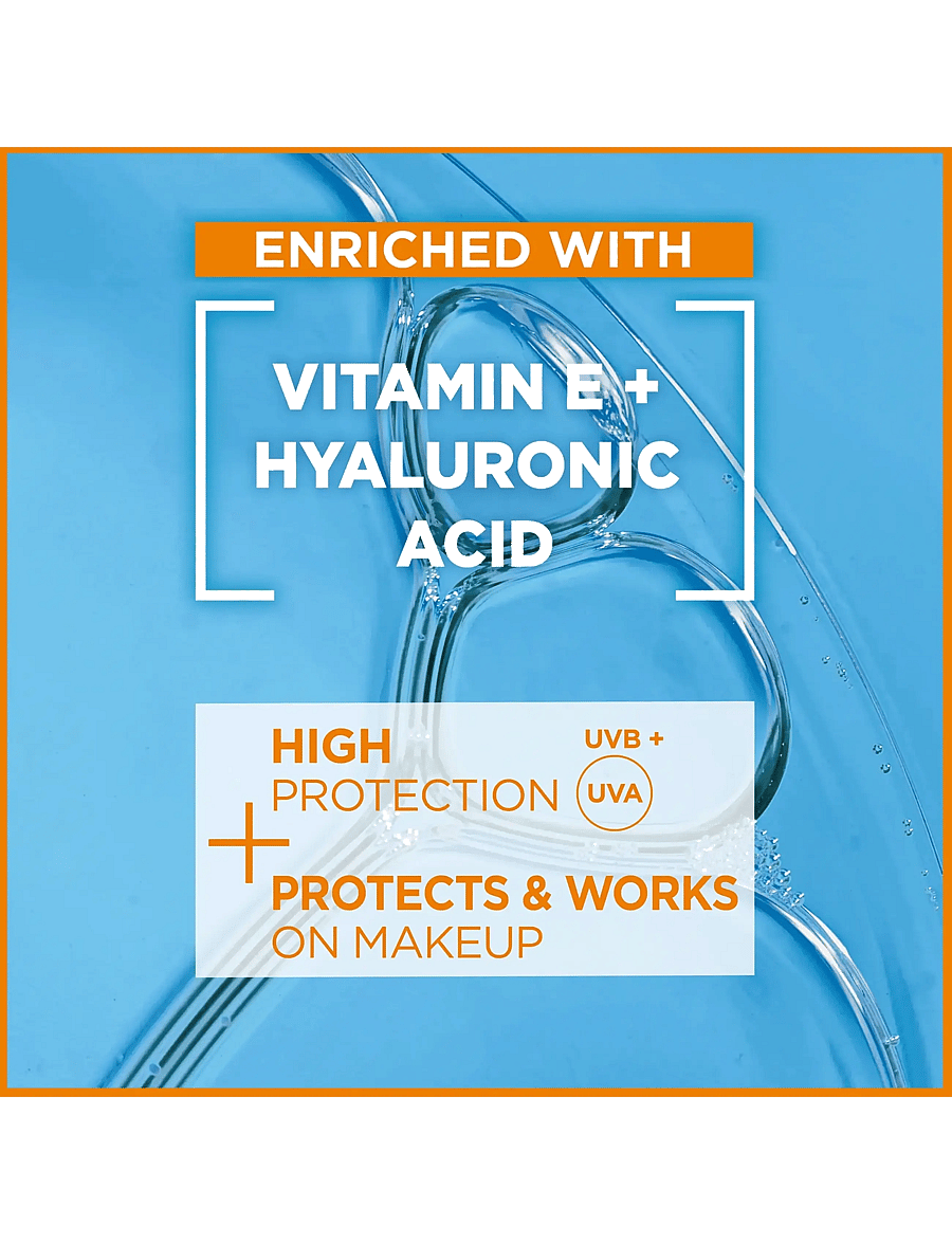 Garnier - Garnier Ambre Solaire Super UV Over Makeup Protection Mist with Hyaluronic Acid SPF50+ 75 ml - til ansigtet - clear - 3