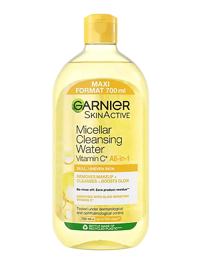 Garnier Micellar Cleansing Water Vitamin C All-In-1 For Dull, Uneven Skin 700 Ml - Fugtgivende Toner