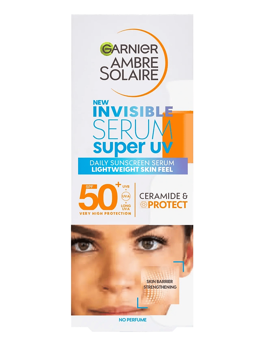 Garnier - Garnier Ambre Solaire Super UV Invisible Serum SPF50+ for sensitive skin 30 ml - til ansigtet - no colour - 1