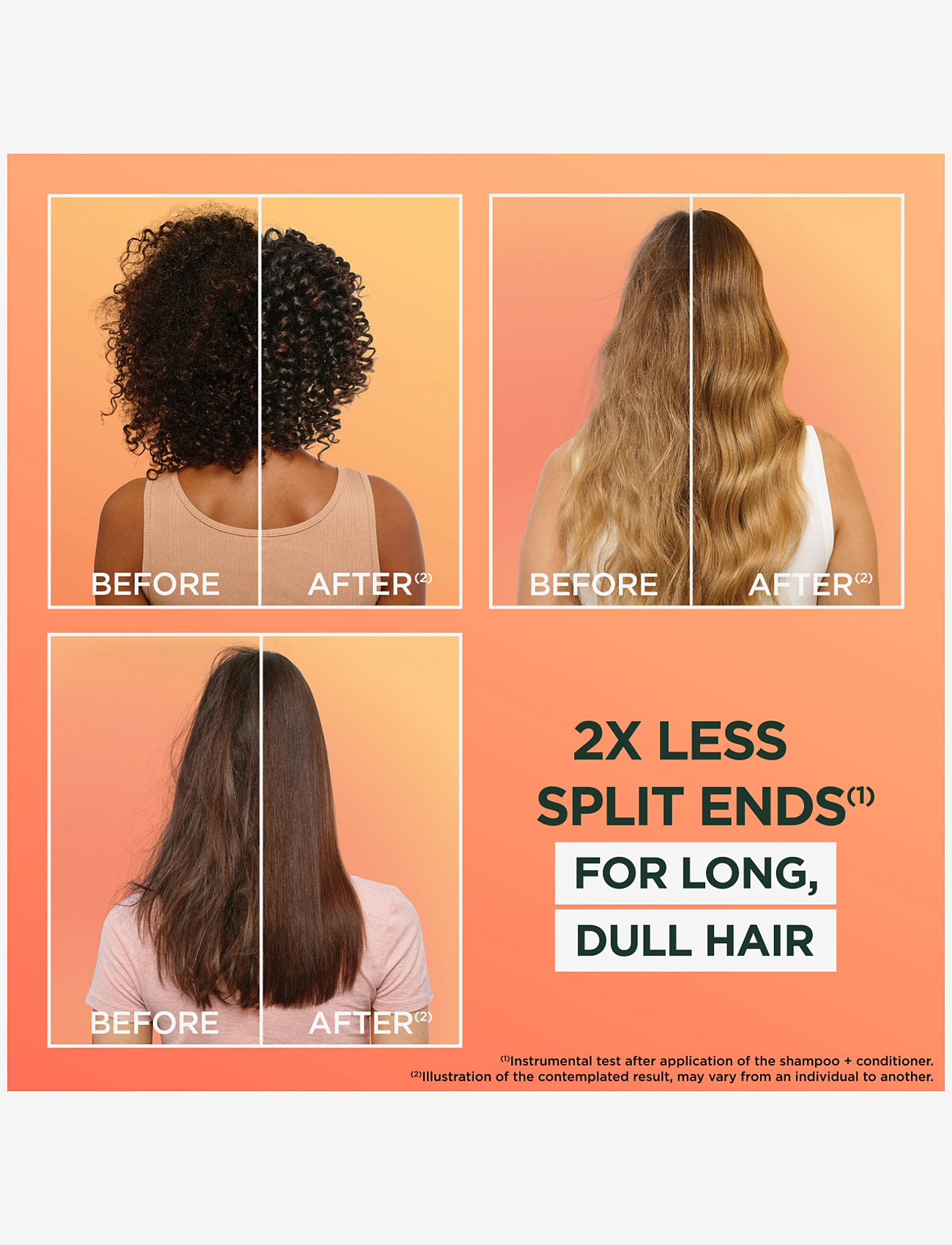 Garnier - Garnier Fructis Hair Food Pineapple Glowing Lengths 400 ml - hårmasker - clear - 4