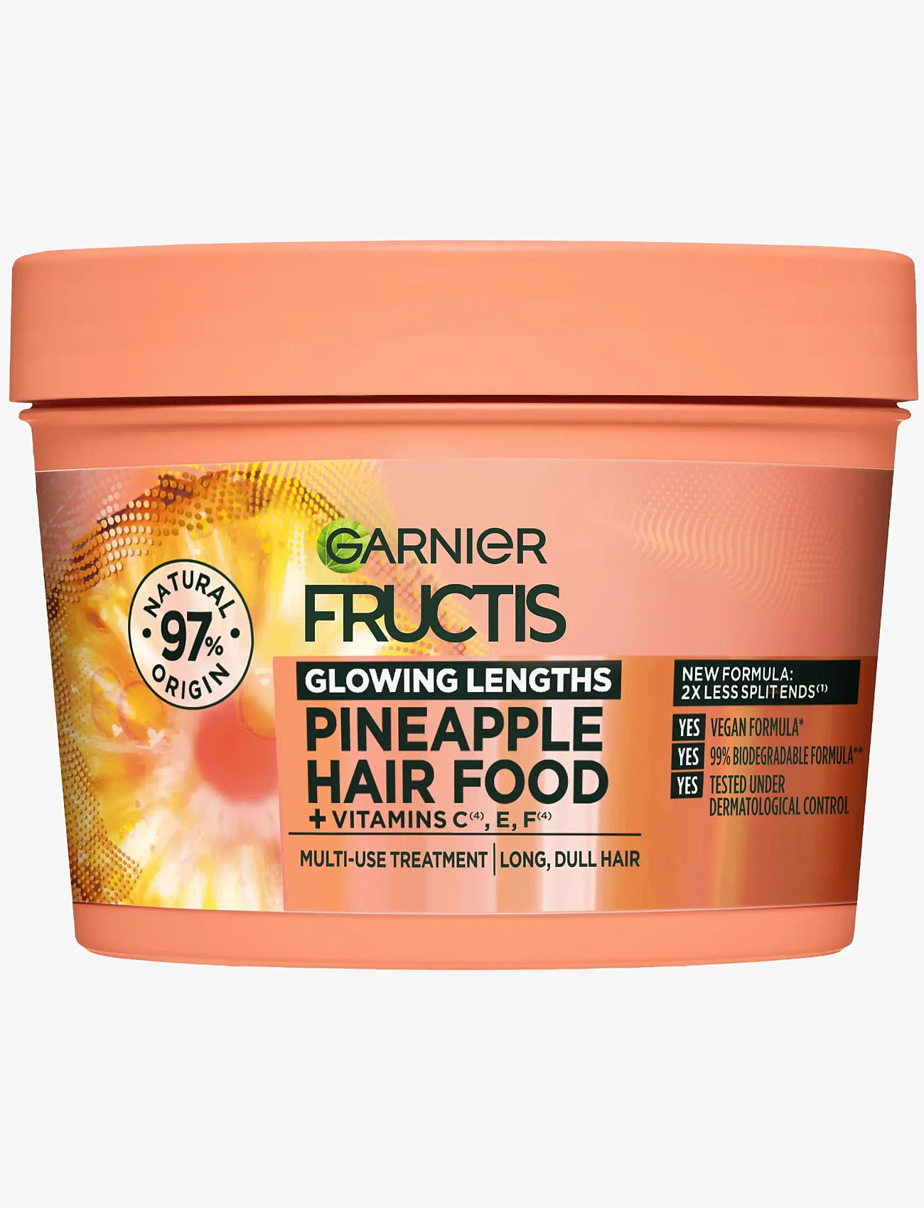Garnier - Garnier Fructis Hair Food Pineapple Hair Mask for dull hair 400 ml - hármaskar - clear - 0