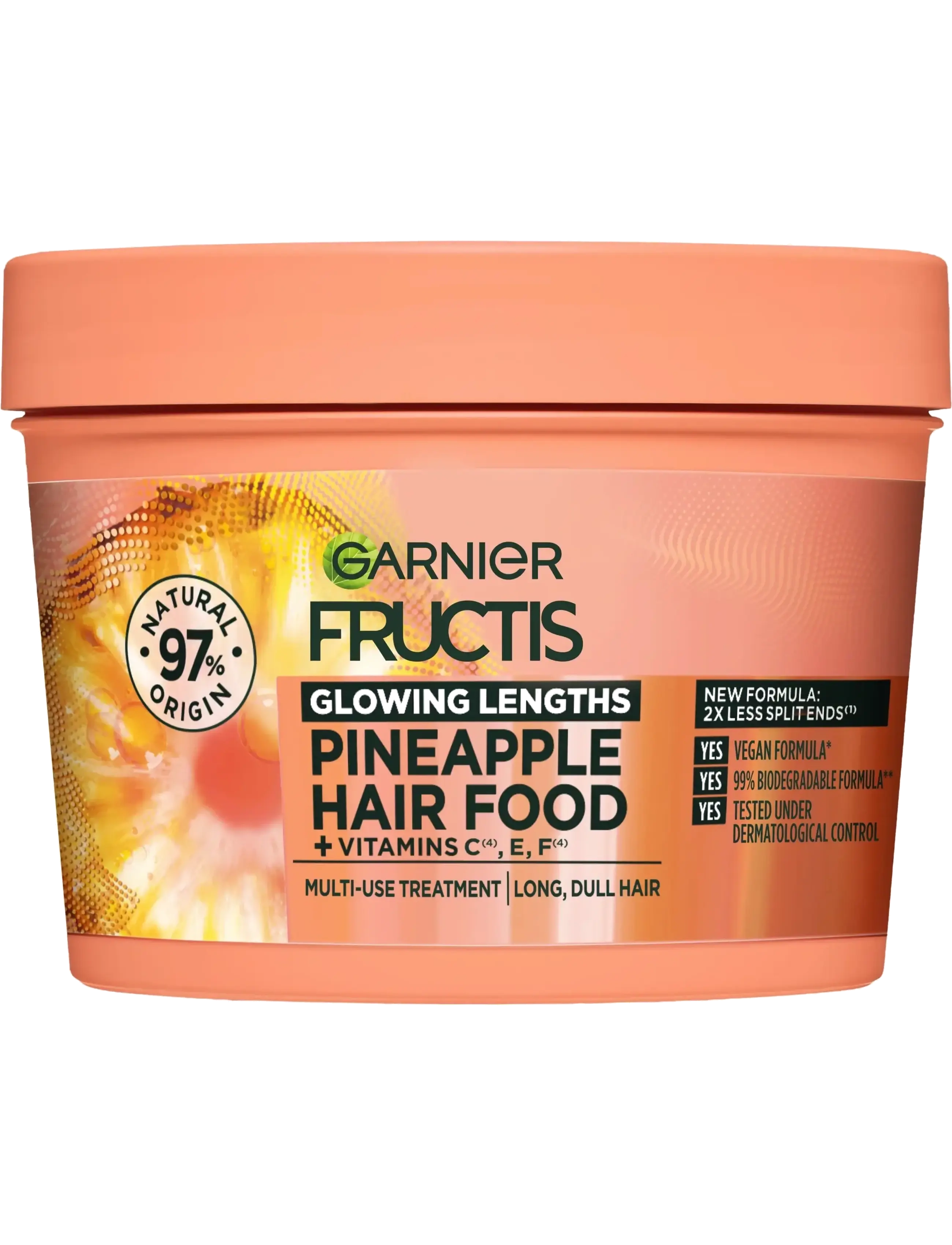 Garnier Garnier Fructis Hair Food Pineapple Hair Mask for dull hair 400 ml - Shop under 100kr - CLEAR / undefined