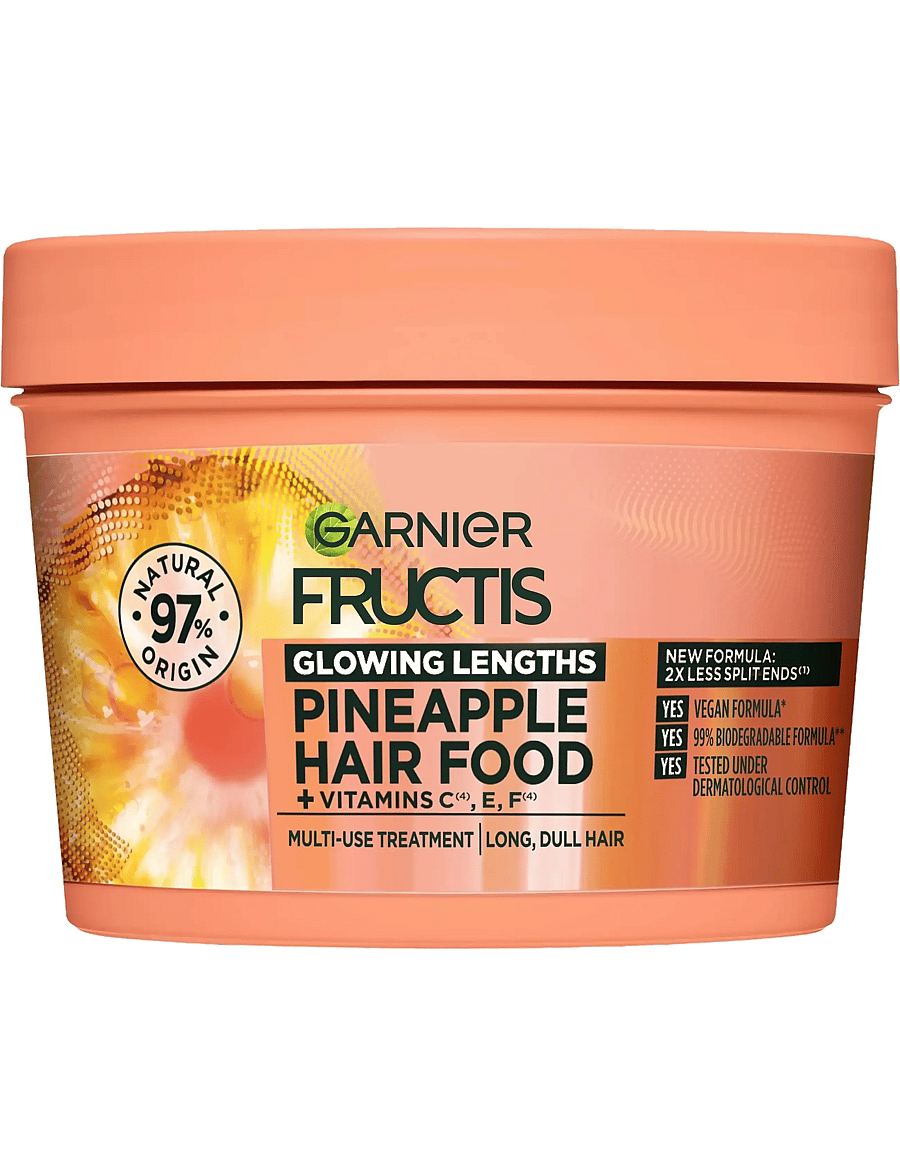Garnier - Garnier Fructis Hair Food Pineapple Hair Mask for dull hair 400 ml - juuksemaskid - clear - 0