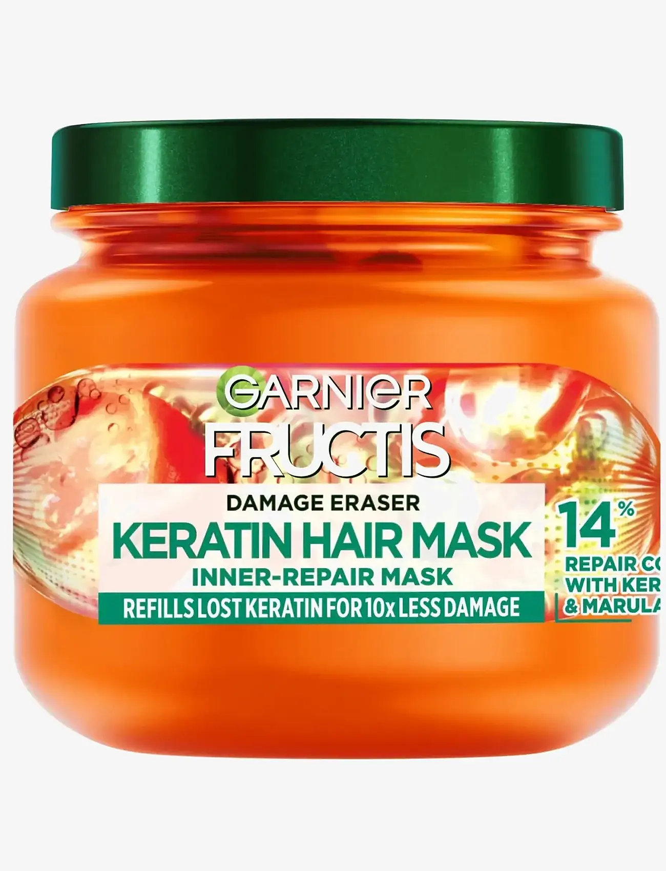 Garnier - Garnier Fructis Damage Eraser Keratin Hair Mask for damaged hair 320 ml - hårkur - clear - 0