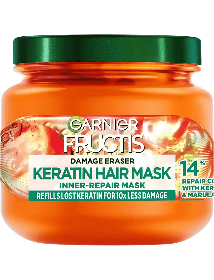 Garnier - Garnier Fructis Damage Eraser Keratin Hair Mask for damaged hair 320 ml - hármaskar - clear - 0