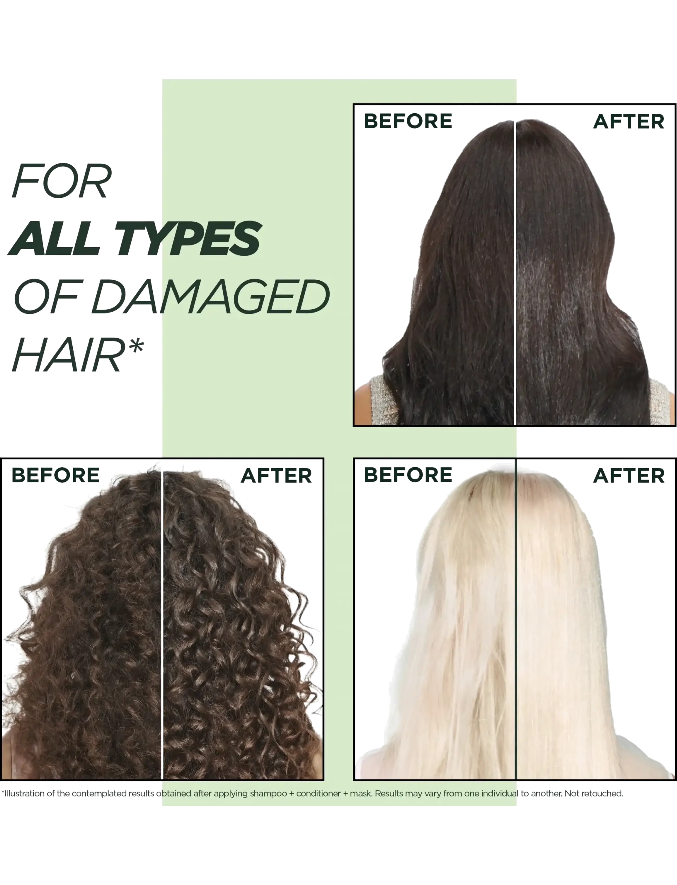Garnier - Garnier Fructis Damage Eraser Keratin Hair Mask for damaged hair 320 ml - hiusnaamiot - clear - 1