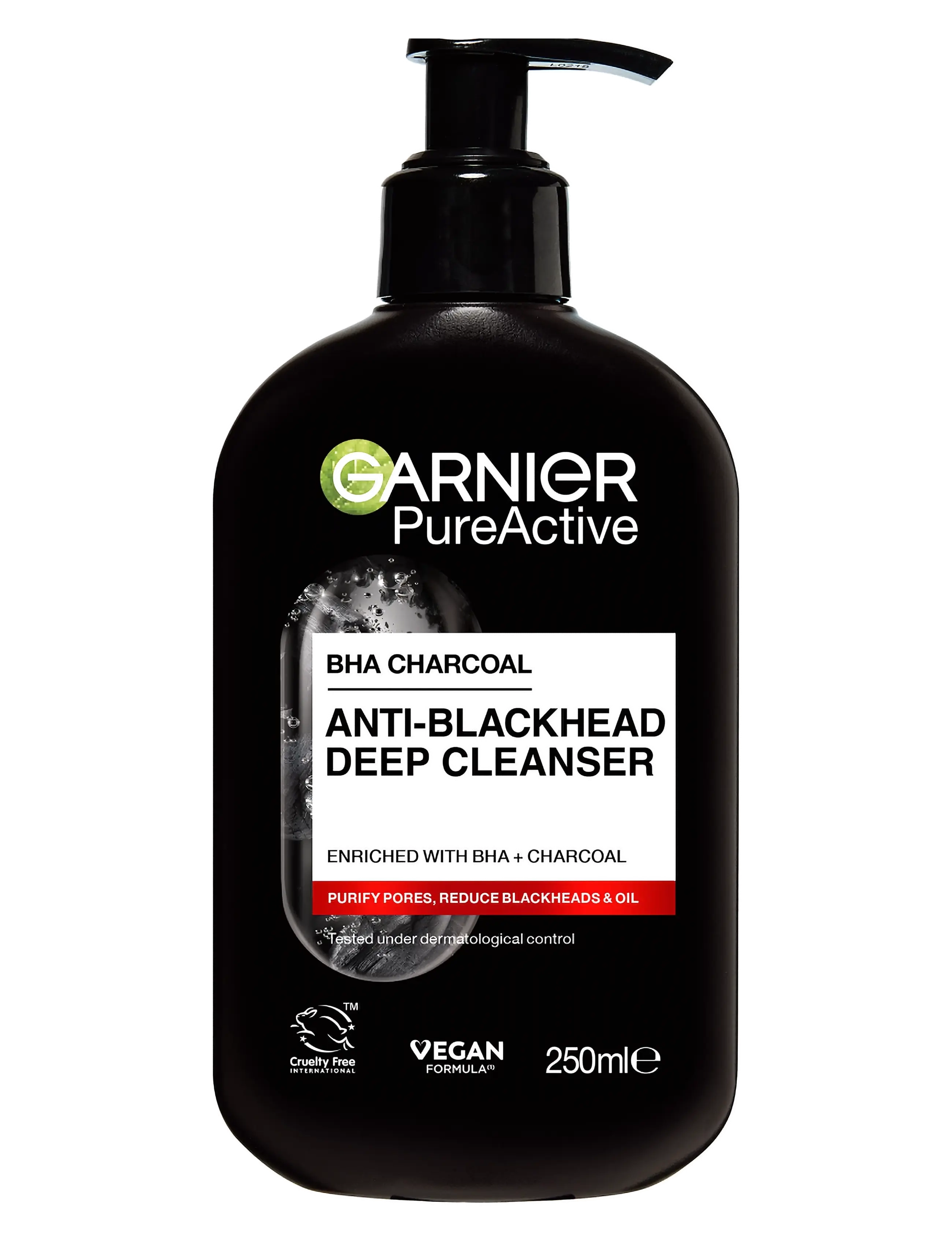 Garnier Garnier SkinActive PureActive Charcoal Cleanser 250 ml - Garnier - CLEAR / undefined