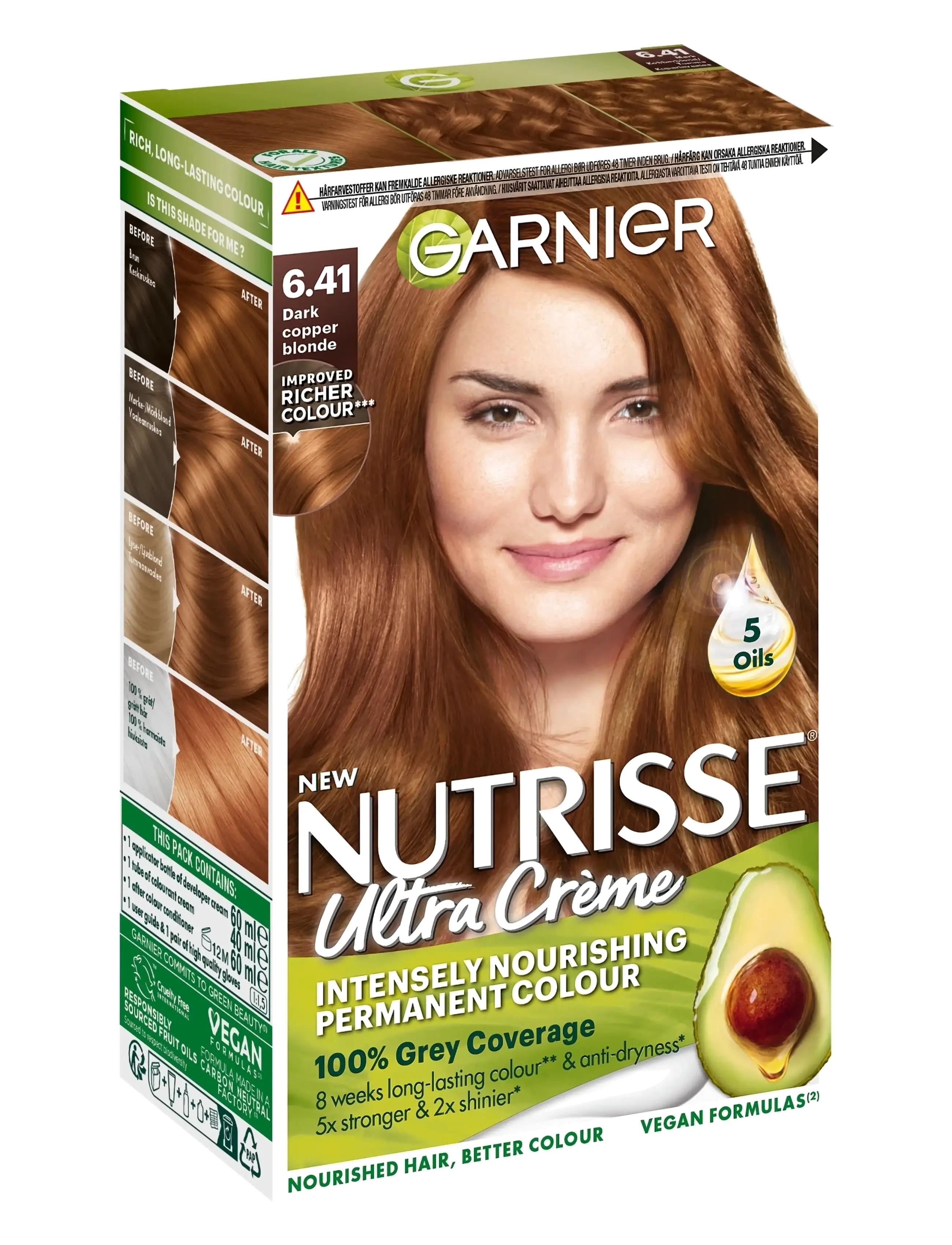 Garnier Garnier Nutrisse Ultra Créme 6.41 Dark Copper Blonde - Garnier - DARK COPPER BLONDE  DARK COPPER BLONDE / brown