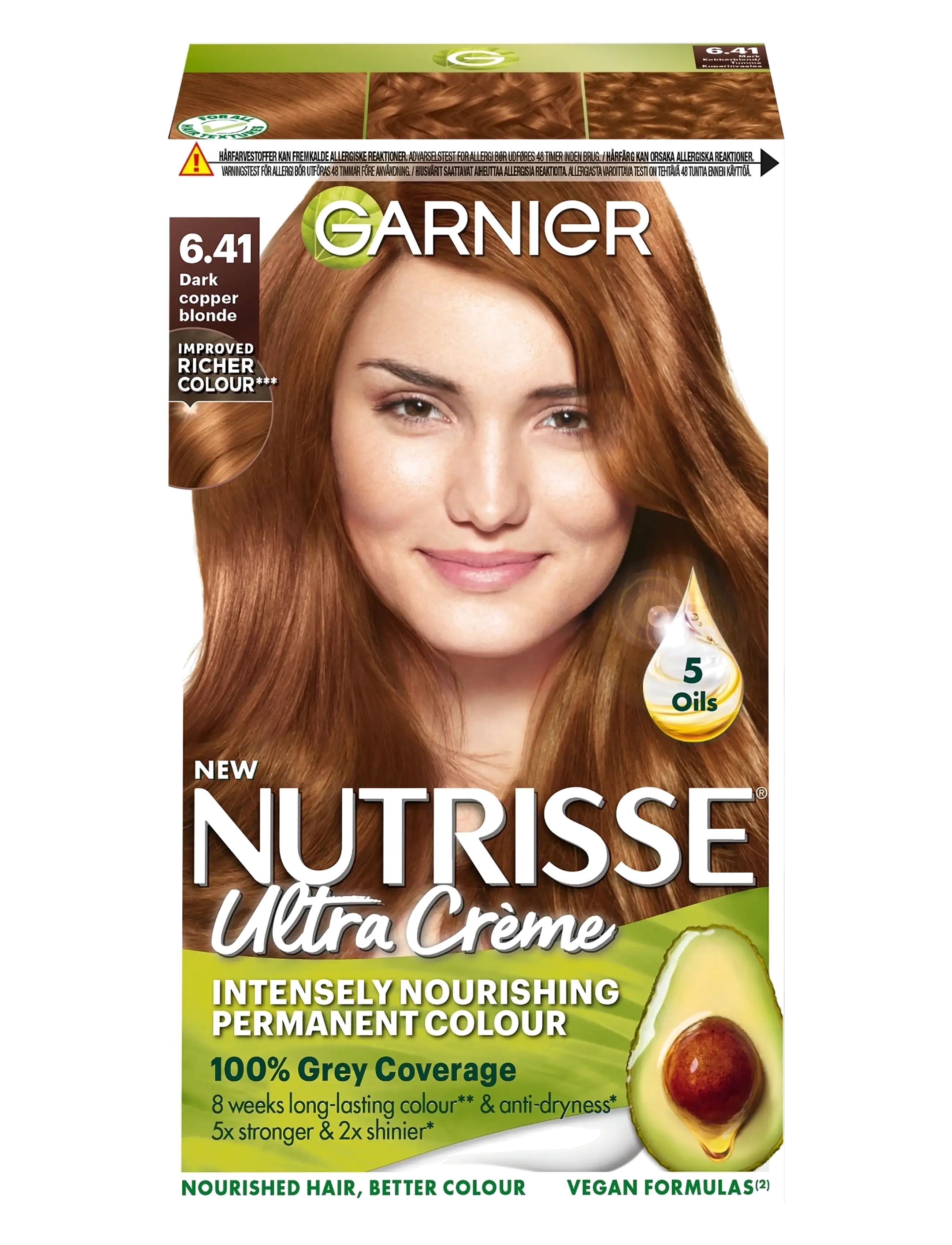 Garnier - Garnier Nutrisse Ultra Créme 6.41 Dark Copper Blonde - dark copper blonde  dark copper blonde - 1