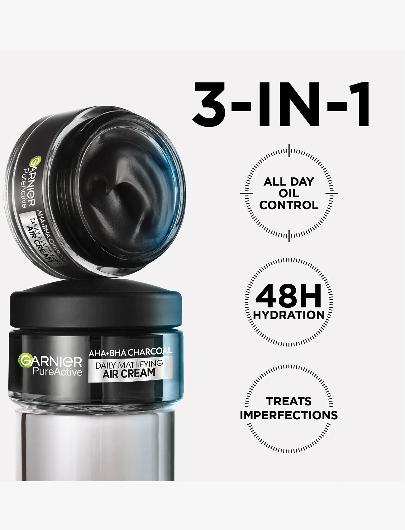 Garnier - Garnier SkinActive PureActive Face Cream with niacinamide + AHA + BHA, 50ml - dagcremer - skin active - 2