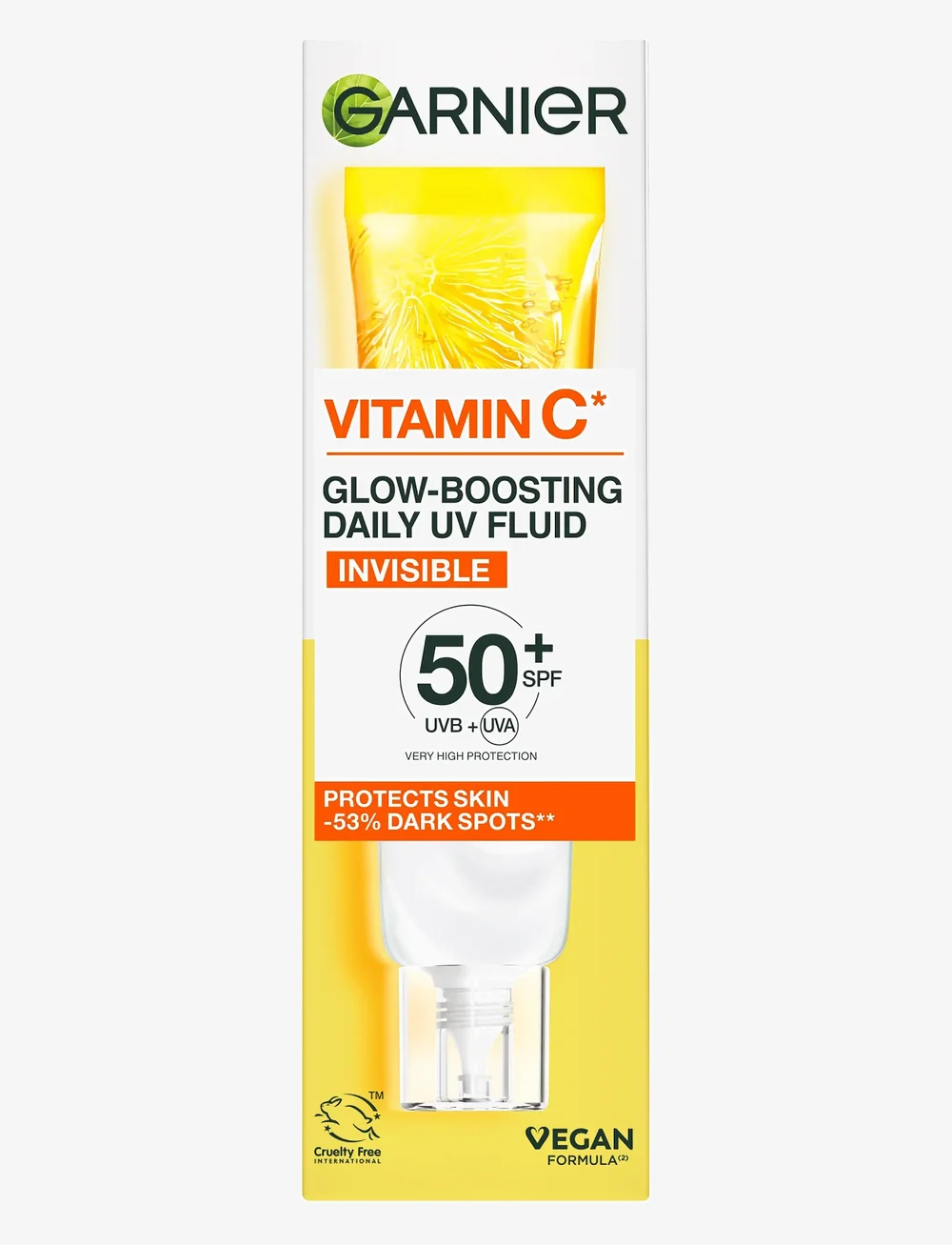 Garnier - Garnier Skin Active Vitamin C Glow Boosting Daily UV Fluid SPF50+ - för ansiktet - skin active - 1