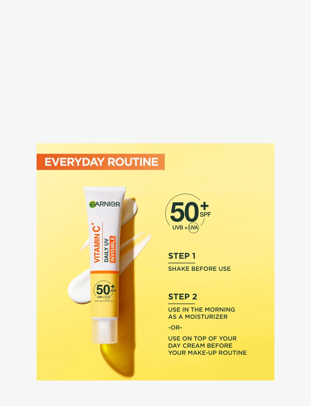 Garnier - Garnier Skin Active Vitamin C Glow Boosting Daily UV Fluid SPF50+ - för ansiktet - skin active - 5