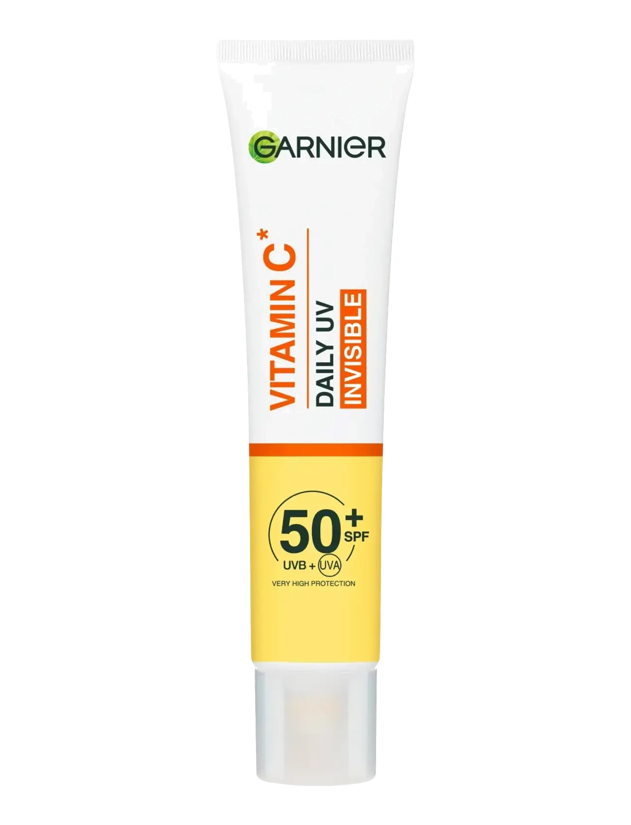 Garnier Garnier Vitamin C* Glow-Boosting Daily UV Fluid SPF50+ for dull skin Invisible 40 ml - Vis alt - SKIN ACTIVE / clear