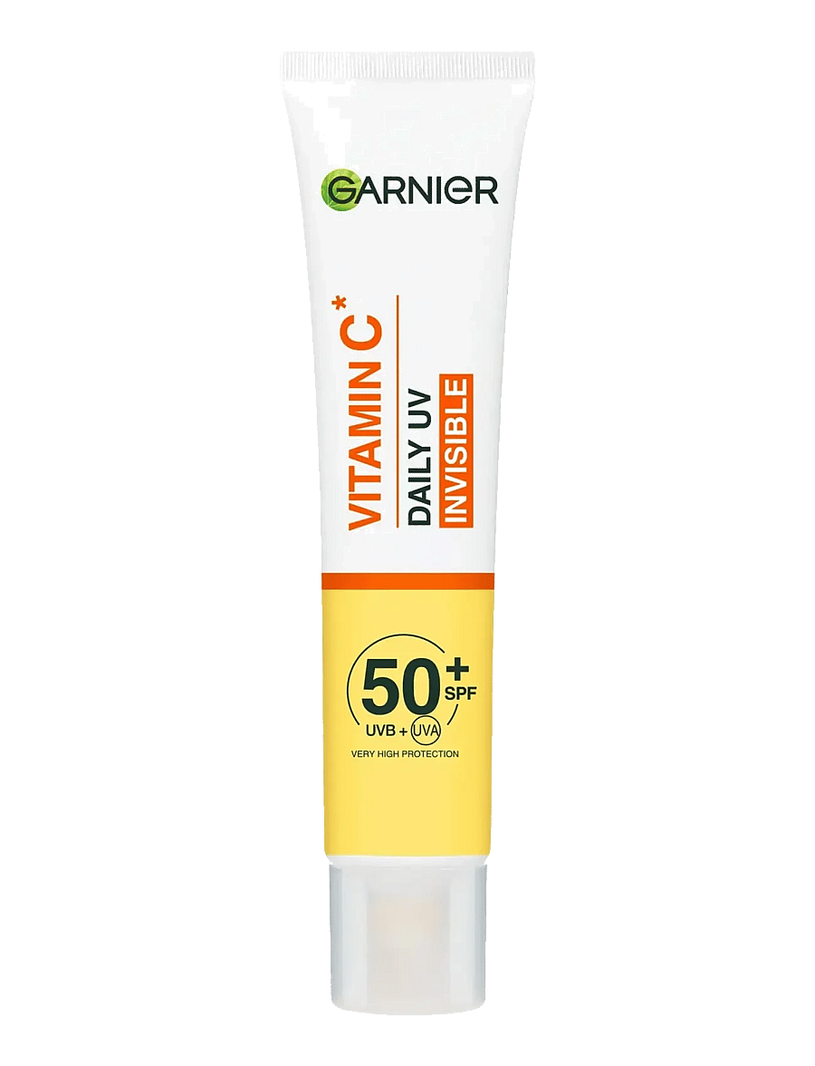 Garnier - Garnier Vitamin C* Glow-Boosting Daily UV Fluid SPF50+ for dull skin Invisible 40 ml - til ansigtet - skin active - 0