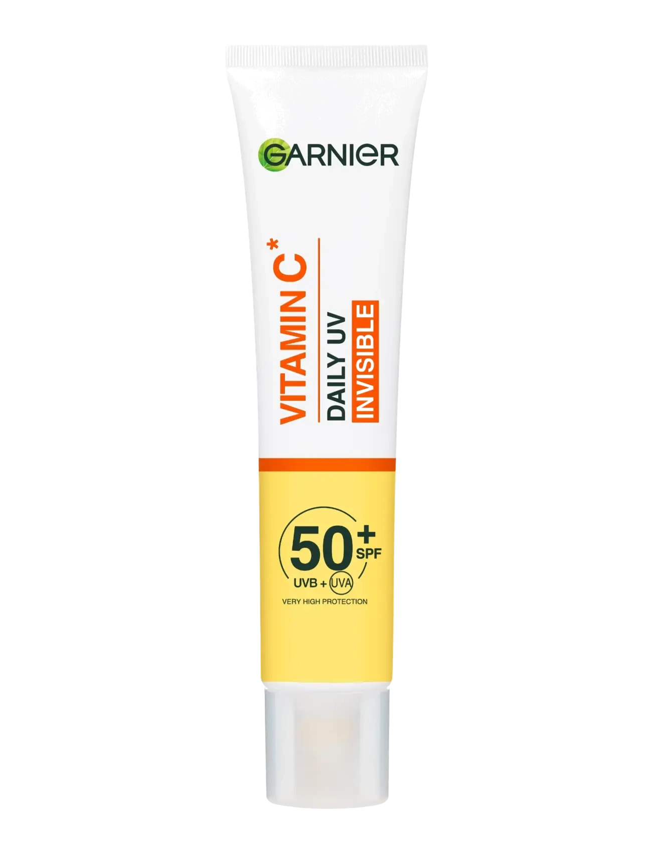 Garnier Garnier Vitamin C* Glow-Boosting Daily UV Fluid SPF50+ for dull skin Invisible 40 ml - Hudvård - SKIN ACTIVE / clear
