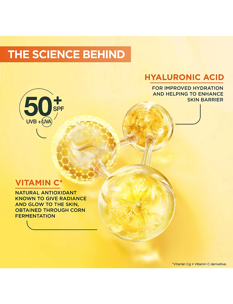 Garnier - Garnier Vitamin C* Glow-Boosting Daily UV Fluid SPF50+ for dull skin Invisible 40 ml - til ansigtet - skin active - 4