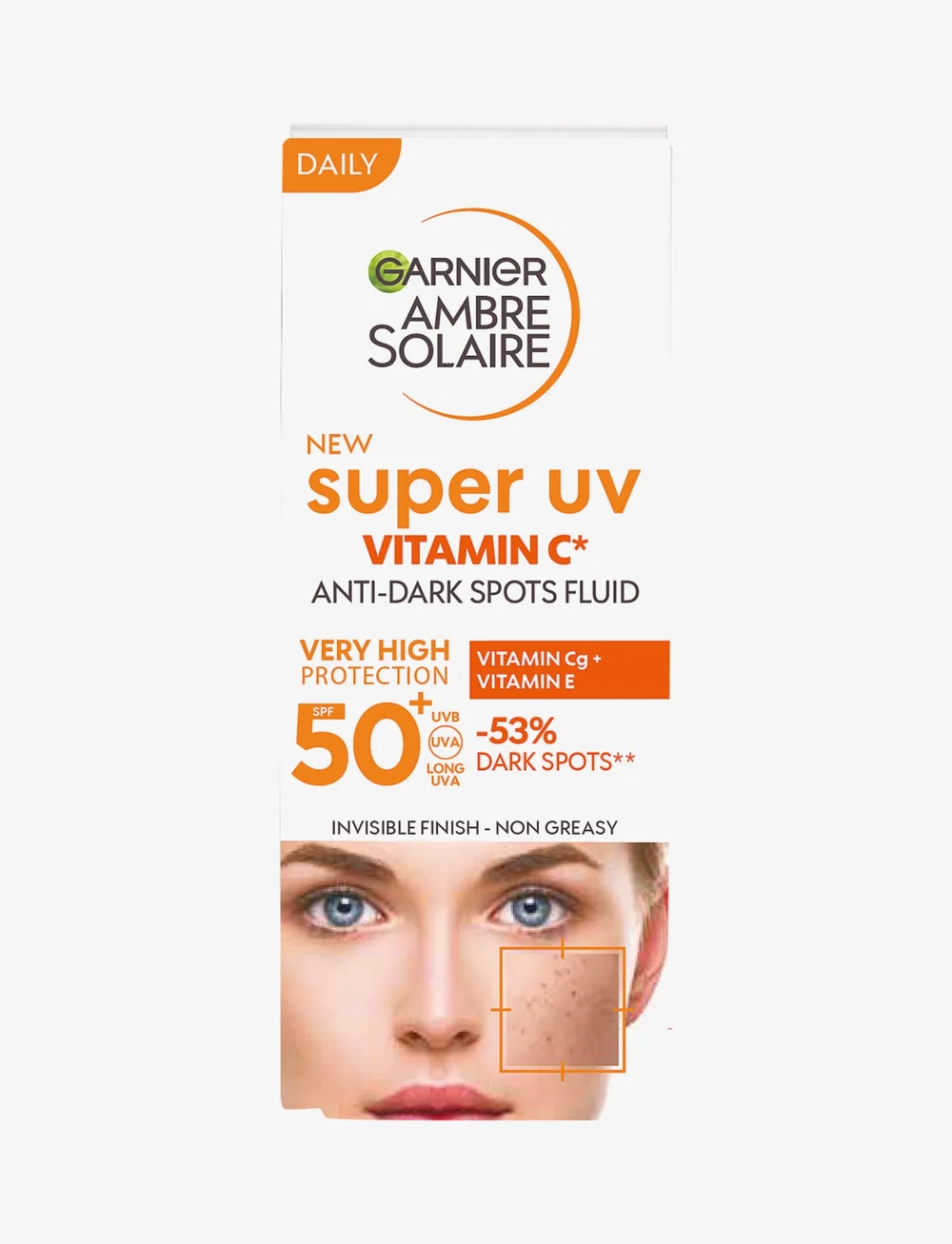 Garnier - Garnier, Ambre Solaire Super UV Vitamin C* Anti-Dark Spots Fluid SPF50+ 40ml - til ansigtet - ambre solaire - 1