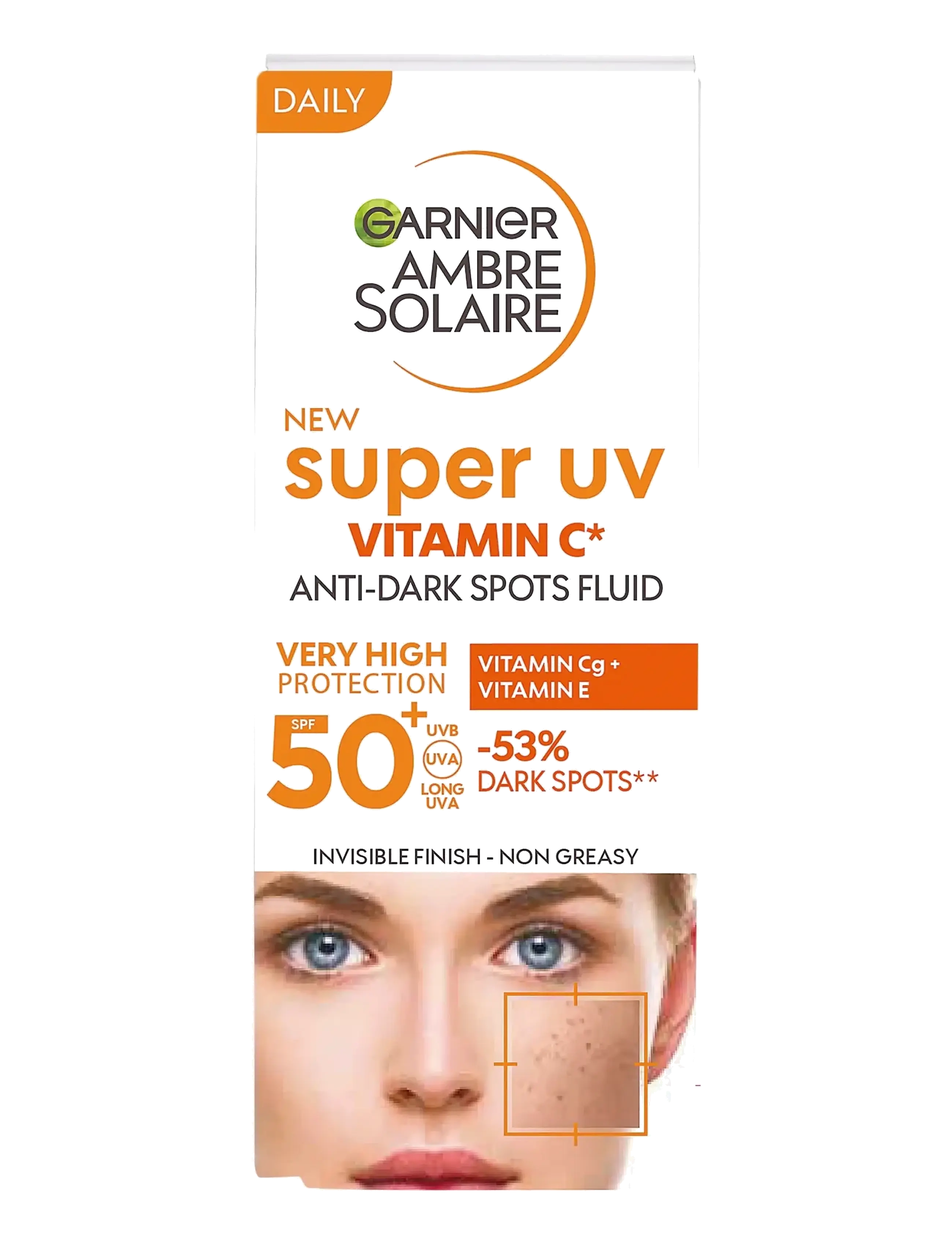 Garnier - Garnier Ambre Solaire Super UV Vitamin C* Anti-Dark Spot Fluid SPF50+ for normal skin 40 ml - til ansigtet - ambre solaire - 1