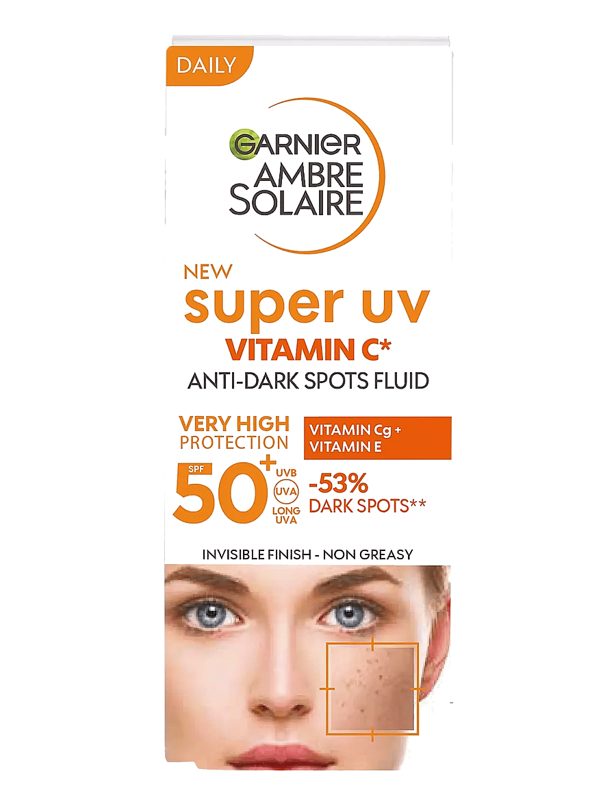 Garnier - Garnier Ambre Solaire Super UV Vitamin C* Anti-Dark Spot Fluid SPF50+ for normal skin 40 ml - til ansigtet - ambre solaire - 1