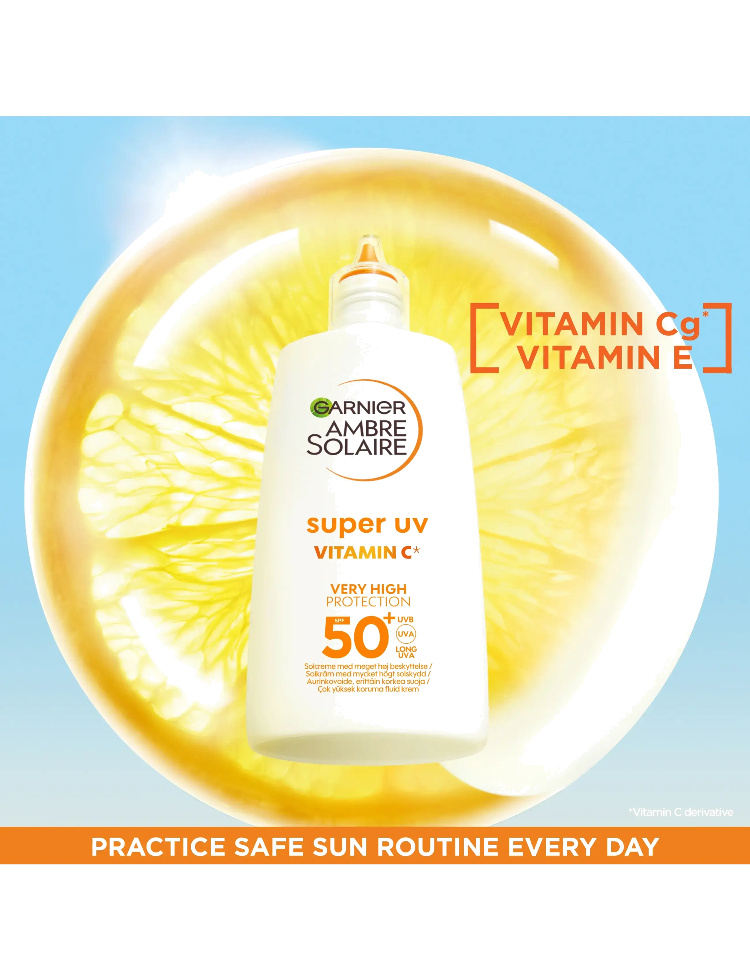 Garnier - Garnier Ambre Solaire Super UV Vitamin C* Anti-Dark Spot Fluid SPF50+ for normal skin 40 ml - til ansigtet - ambre solaire - 5