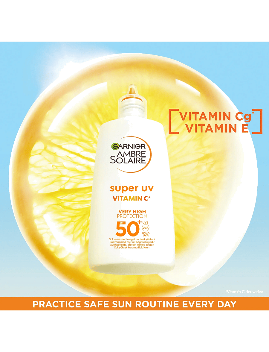 Garnier - Garnier Ambre Solaire Super UV Vitamin C* Anti-Dark Spot Fluid SPF50+ for normal skin 40 ml - til ansigtet - ambre solaire - 5