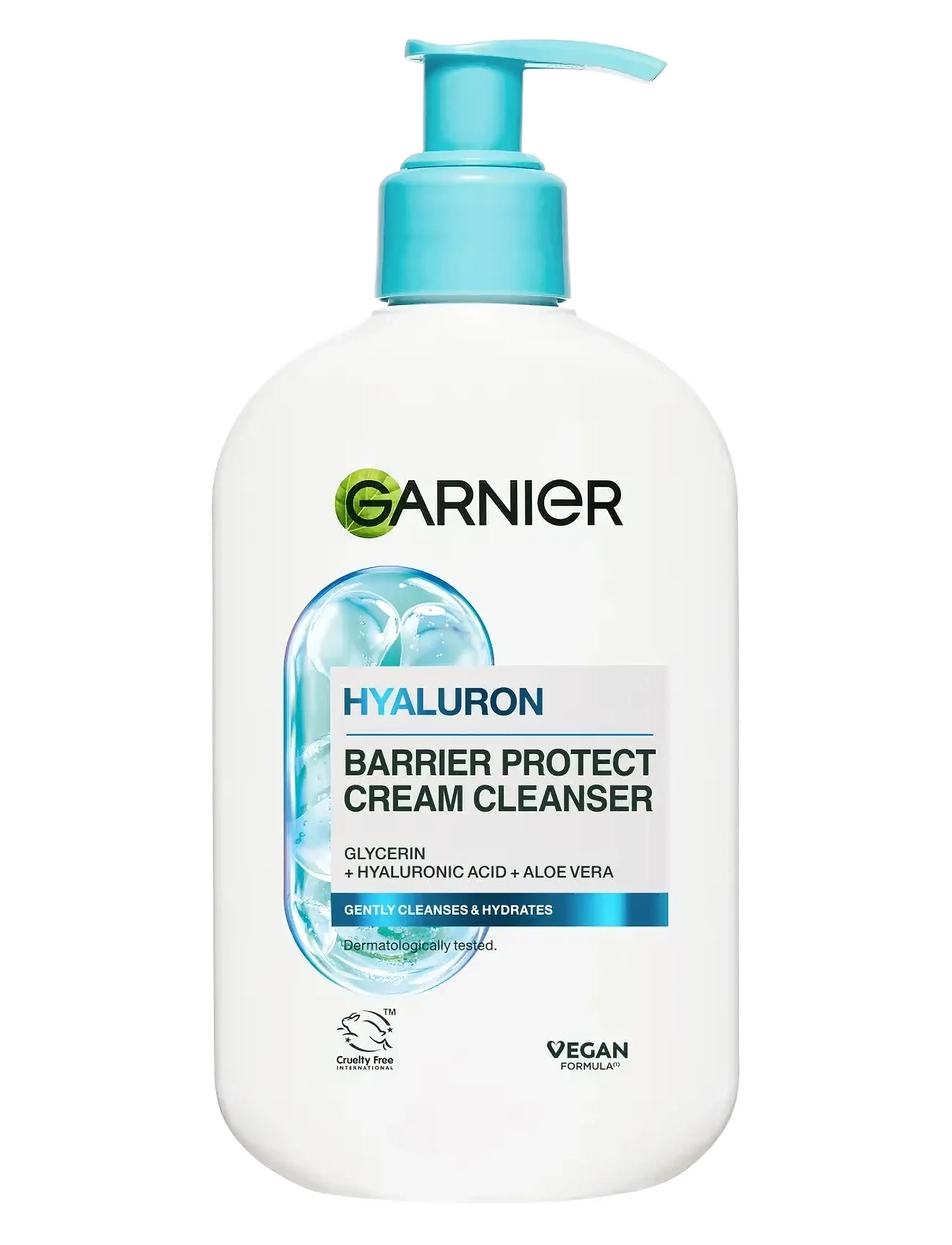 Garnier Garnier Hyaluron Barrier Protect Cream Cleanser for dry skin 250 ml -  - SKIN ACTIVE / clear