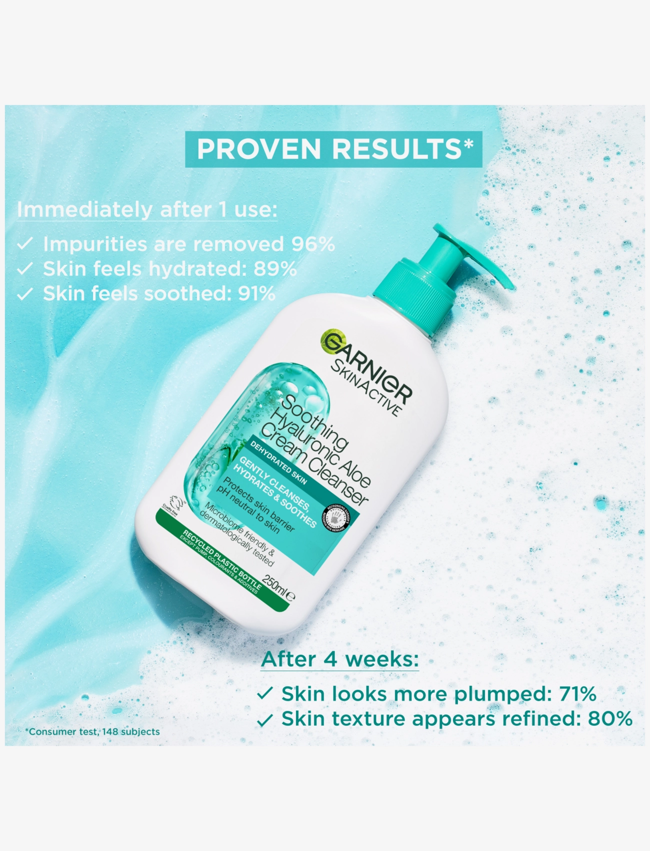 Garnier Hyaluron Barrier Protect Cream Cleanser For Dry Skin rengöringsmjölk dam – bild 2
