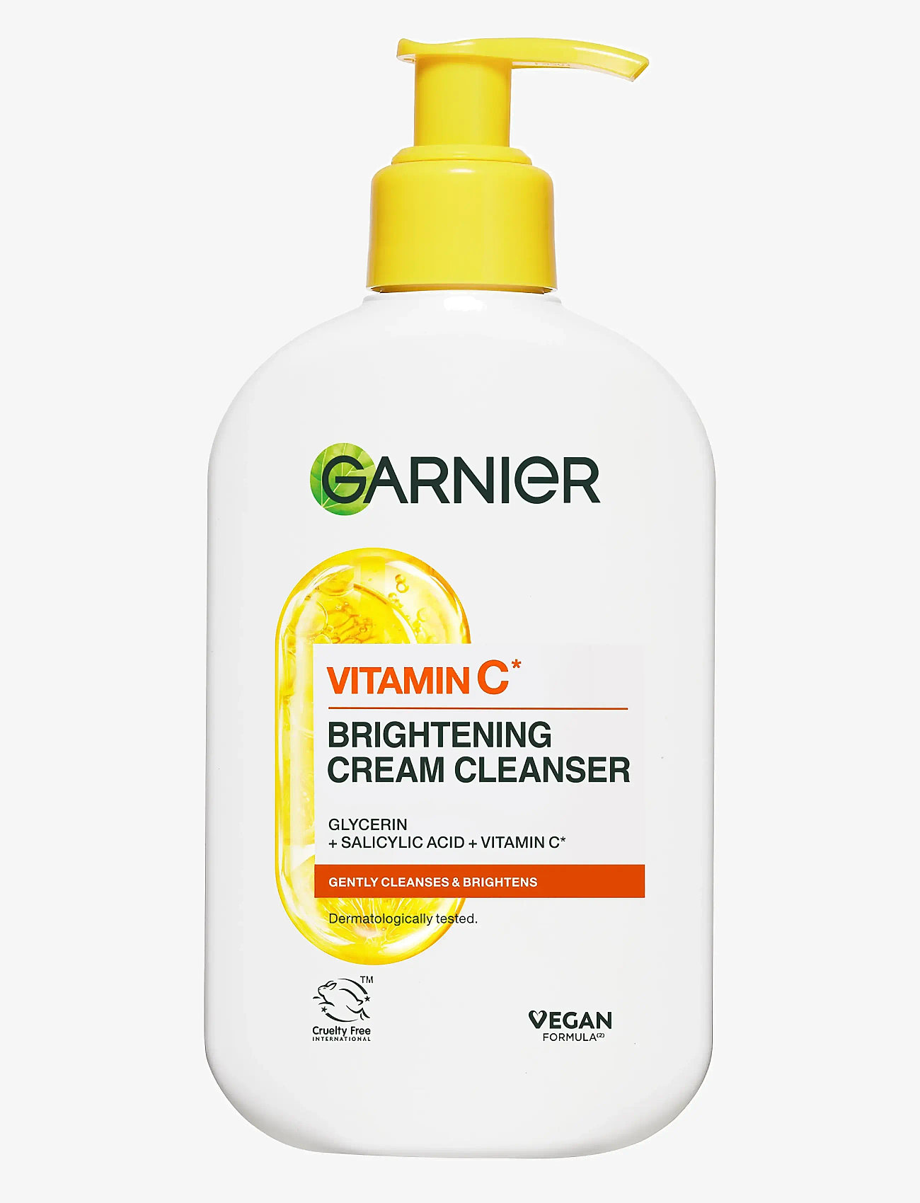 Garnier - Garnier Vitamin C* Glow Boost Cream Cleanser for dull skin 250 ml - foaming cleanser - skin active - 0