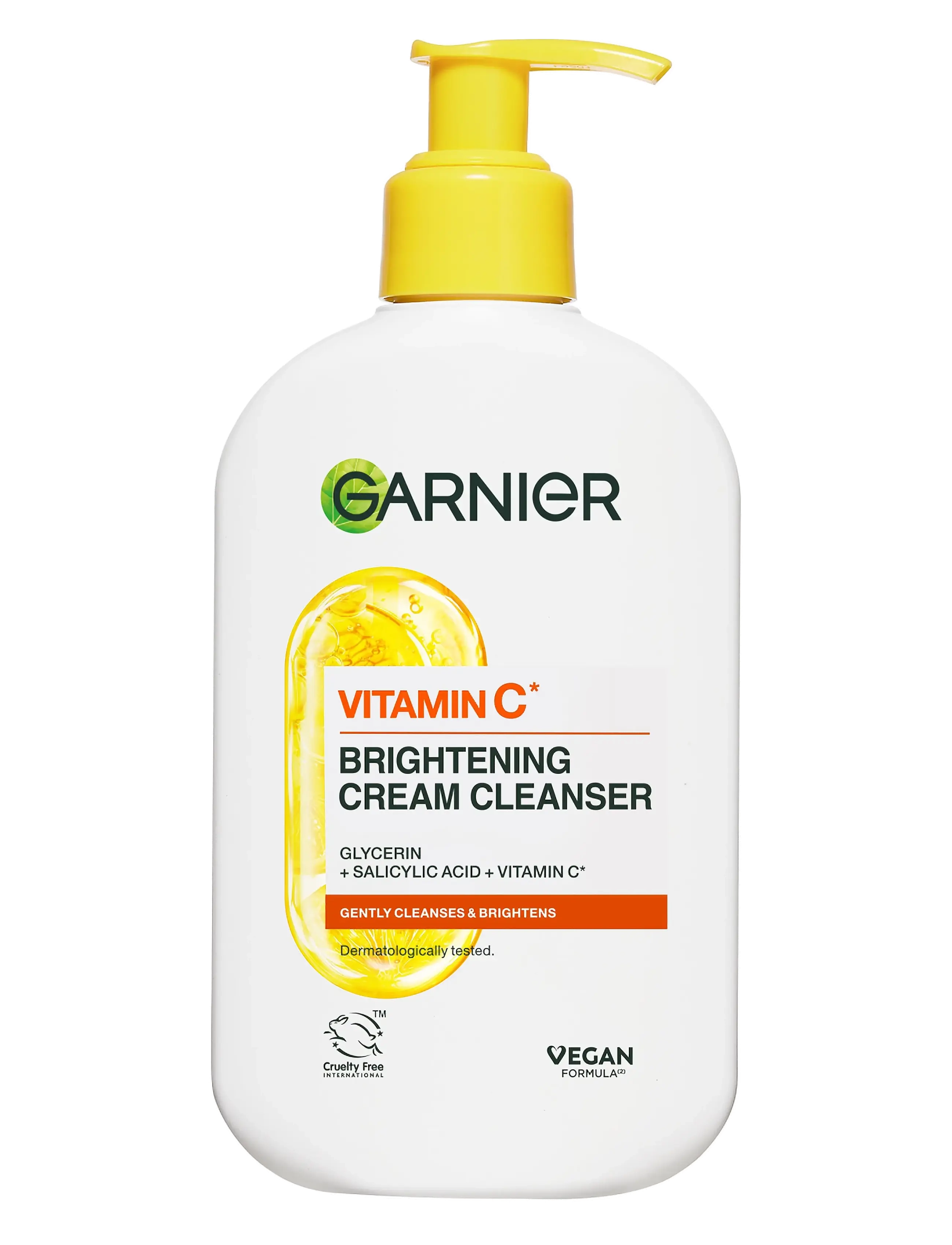 Garnier Garnier Vitamin C* Glow Boost Cream Cleanser for dull skin 250 ml - Skönhet - SKIN ACTIVE / clear
