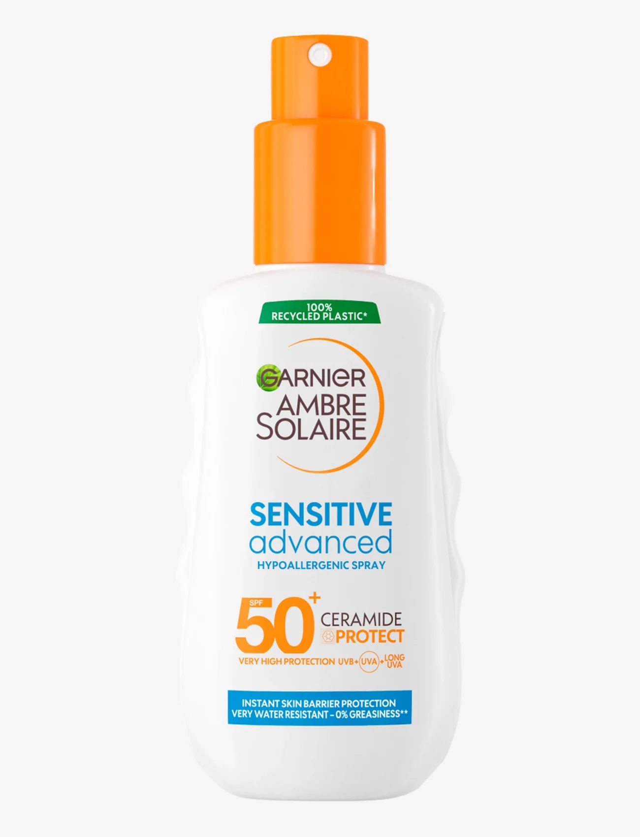 Garnier - Garnier Ambre Solaire Sensitive Advanced Sun protection lotion SPF 50+ 150ml - solcremer til krop - sensitive advanced protection spray spf50+ - 0