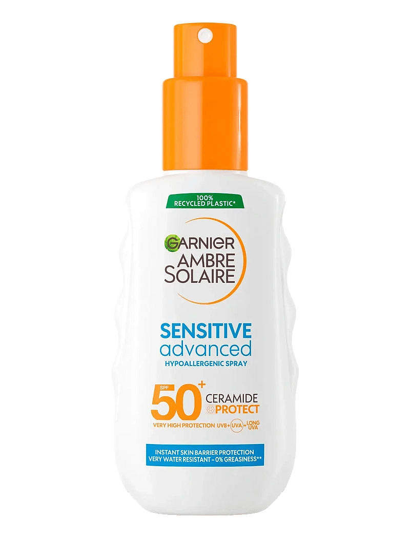Garnier - Garnier Ambre Solaire Sensitive Advanced Sun protection lotion SPF 50+ 150ml - til kroppen - sensitive advanced protection spray spf50+ - 0