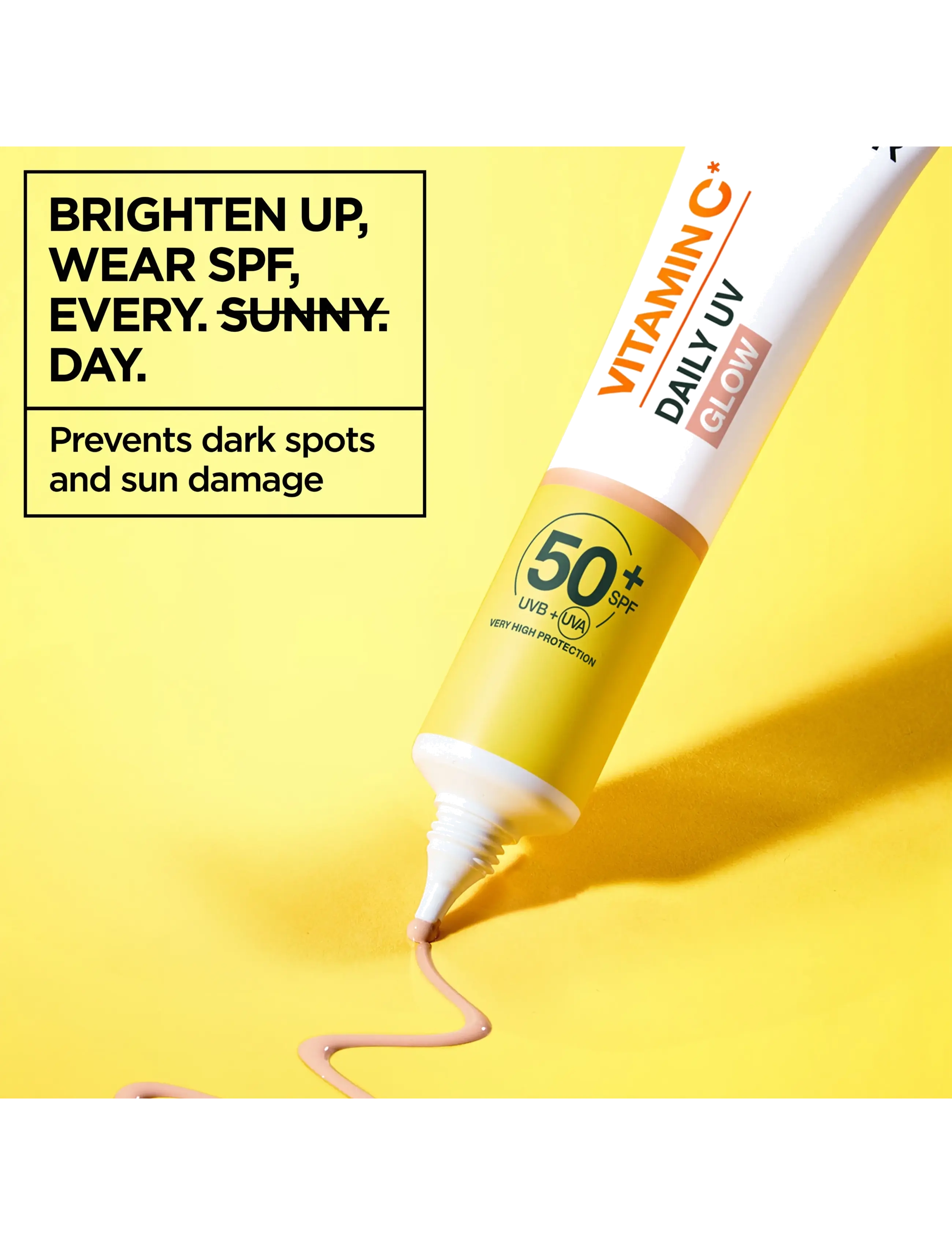 Vitamin C* Glow-Boosting Daily Uv Fluid Spf50+ For Dull Skin Sheer Glow 6