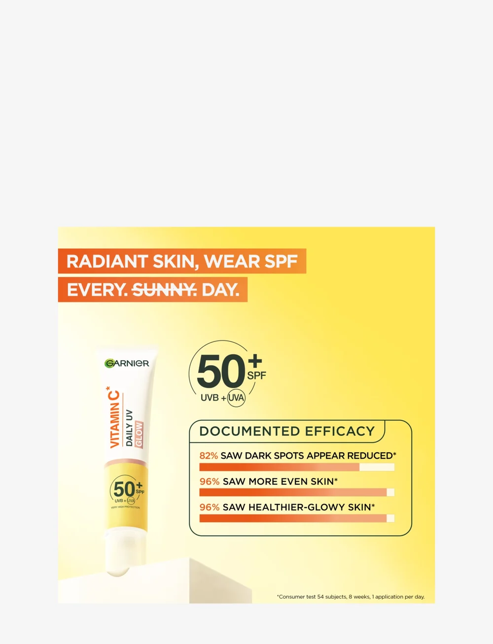 Garnier - Garnier Skin Active Vitamin C Glow Boosting Daily UV Fluid SPF50+ - til ansigtet - skin active - 2