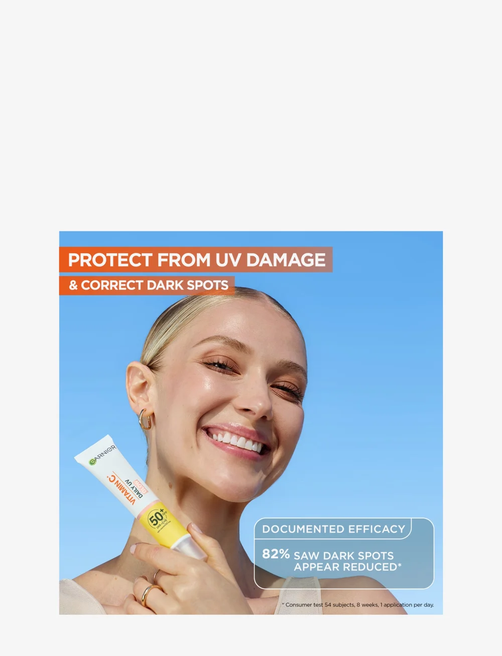 Garnier - Garnier Skin Active Vitamin C Glow Boosting Daily UV Fluid SPF50+ - til ansigtet - skin active - 3