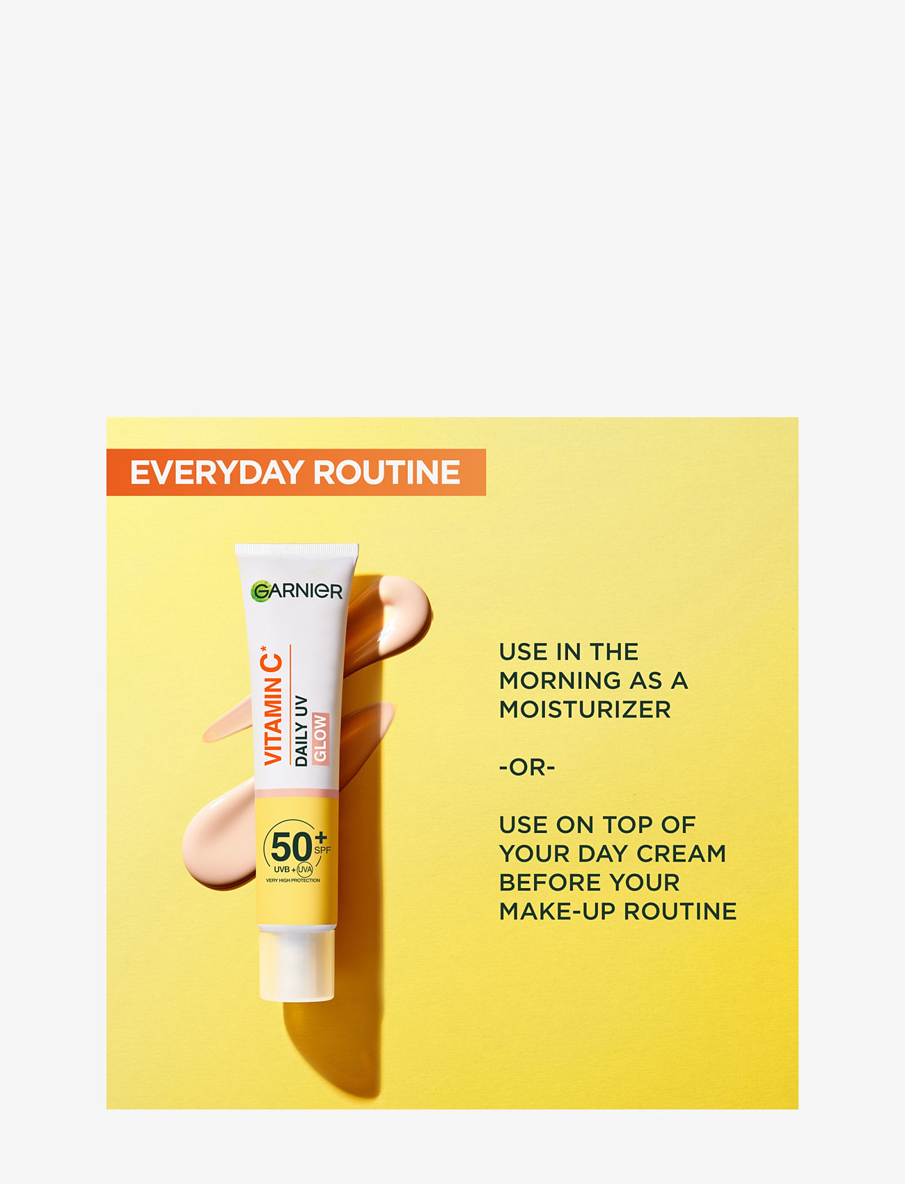 Garnier - Garnier Skin Active Vitamin C Glow Boosting Daily UV Fluid SPF50+ - veidui - skin active - 5