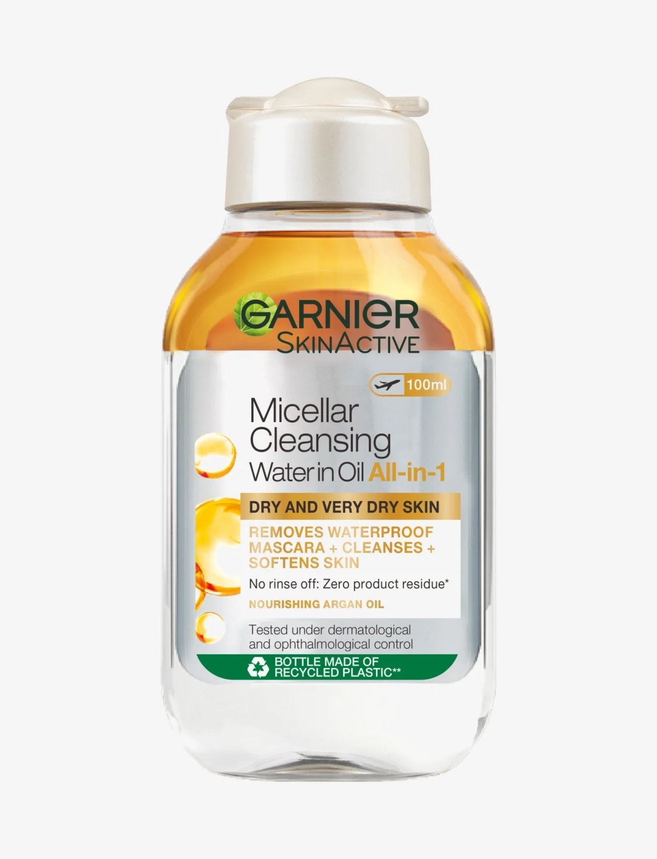 Garnier - Garnier, Skin Active, Micellar Water-in-Oil, dry to very dry skin, 100ml - fuktighetsgivende toner - skin active - 0
