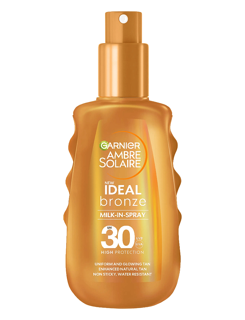 Garnier - Garnier Ambre Solaire Ideal Bronze Milk-in-spray, with SPF30 for a even and glowing tan - för kroppen - ambre solaire ideal bronze - 0