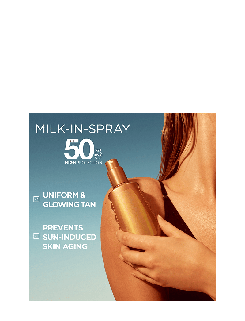 Garnier - Garnier Ambre Solaire Ideal Bronze Milk-in-spray, with SPF30 for a even and glowing tan - för kroppen - ambre solaire ideal bronze - 2
