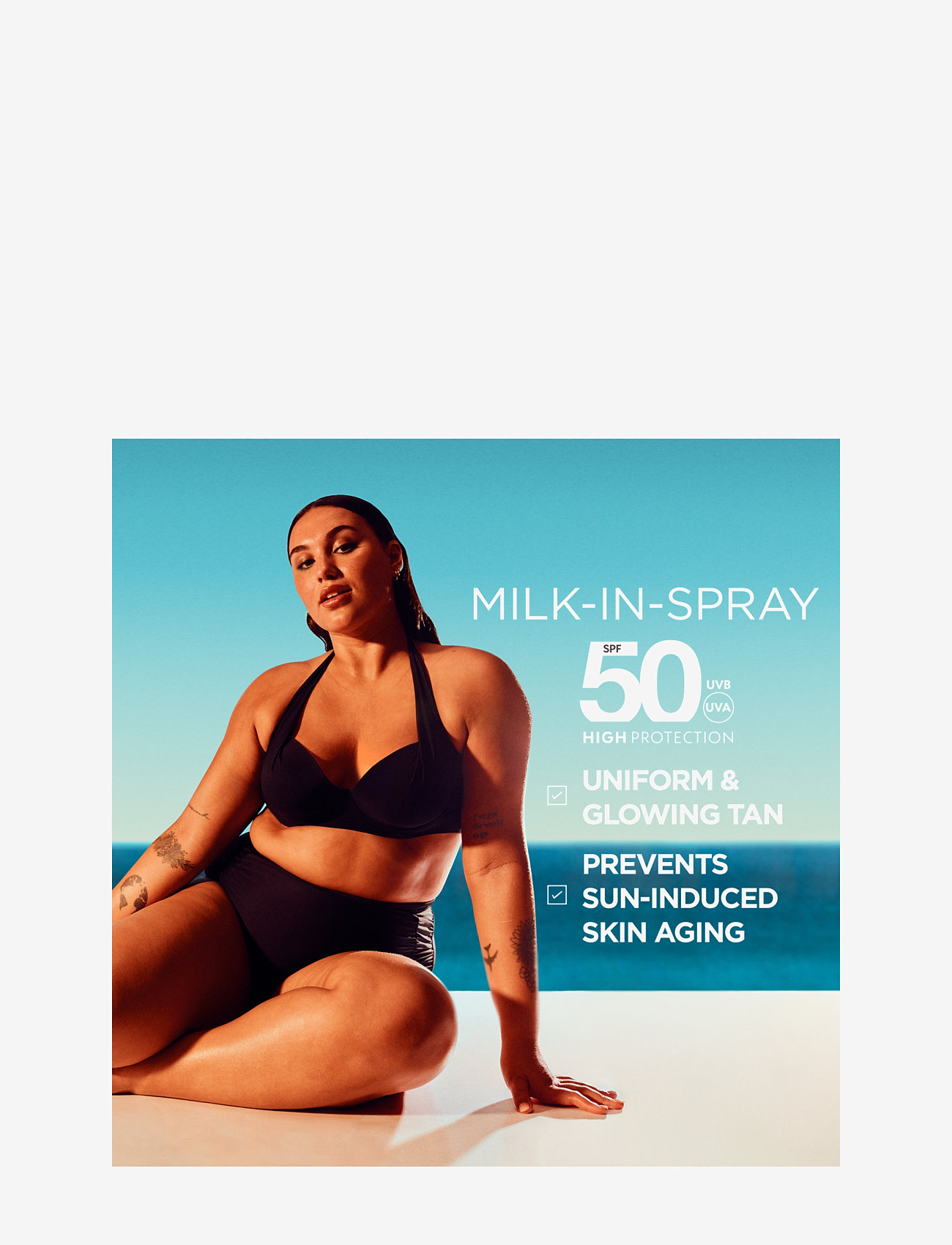 Garnier - Garnier Ambre Solaire Ideal Bronze Milk-in-spray, with SPF30 for a even and glowing tan - för kroppen - ambre solaire ideal bronze - 3