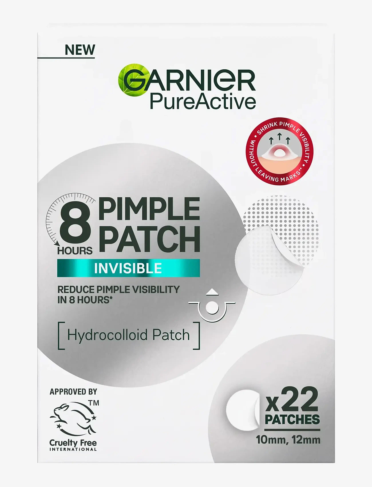 Garnier - Garnier PureActive Invisible Pimple Patch for impure skin 22 pc - laveste priser - clear - 0