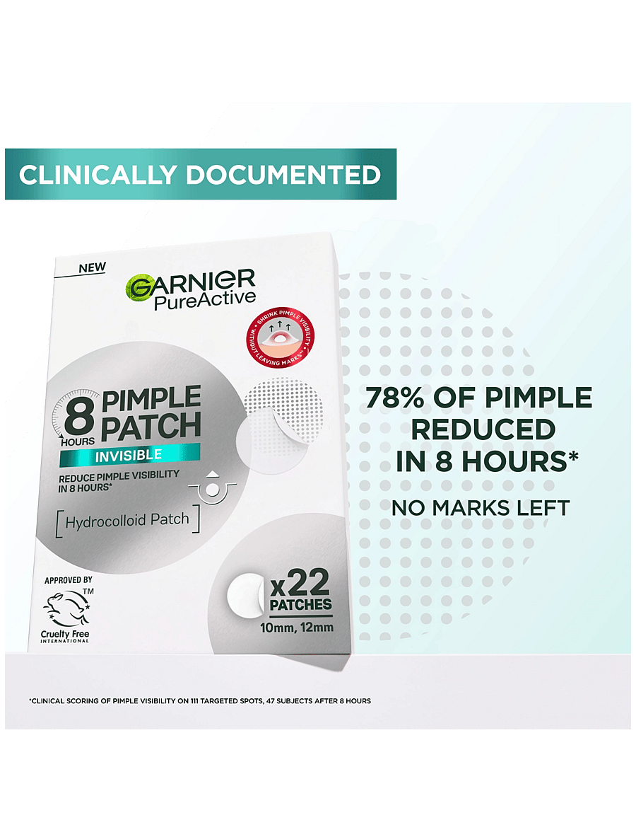 Garnier - Garnier PureActive Invisible Pimple Patch for impure skin 22 pc - spordihooldusvahendid - clear - 1