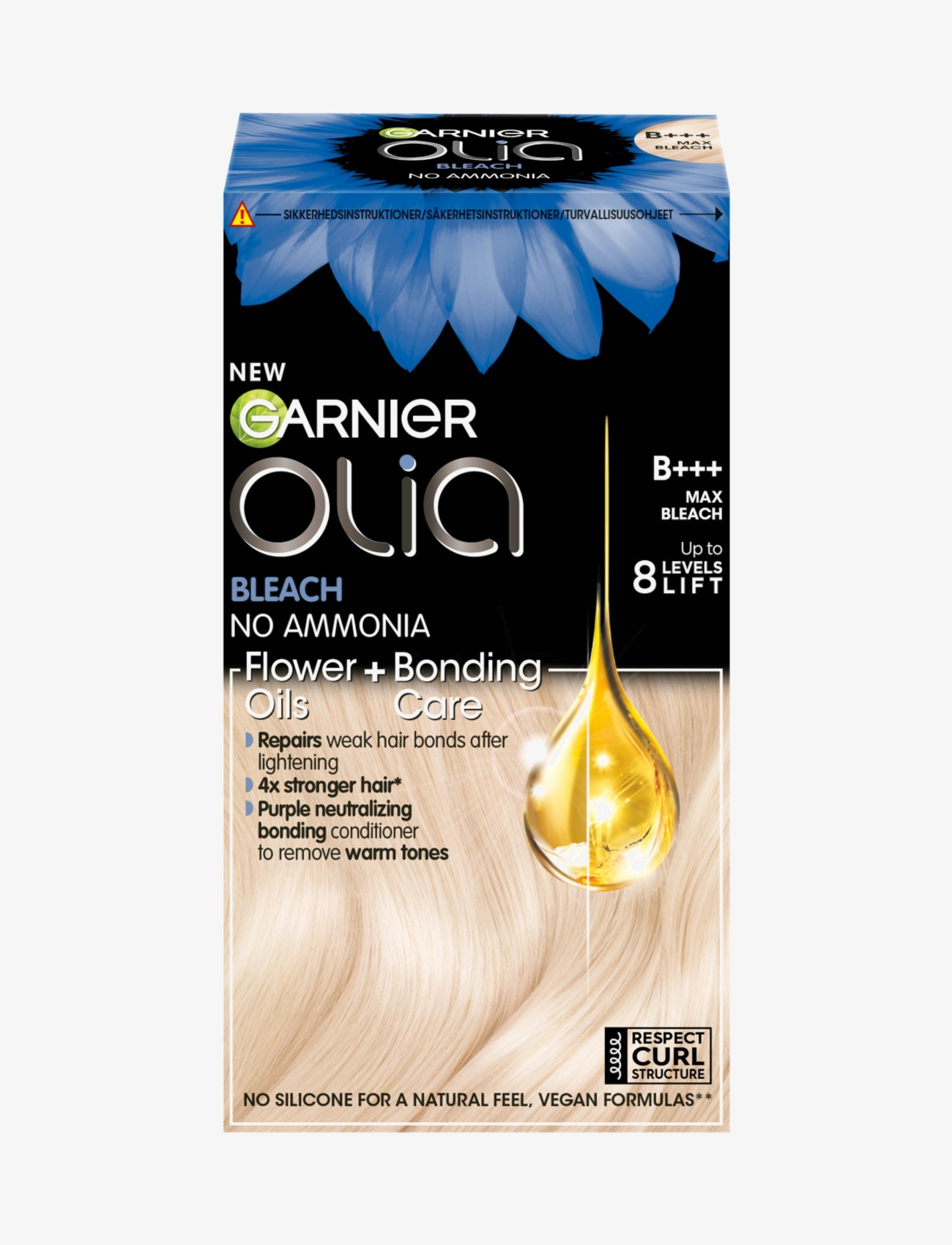 Garnier Garnier Olia permanent hair color  B+++ Max Bleach - Garnier - MAX BLEACH 8 LIFT / clear