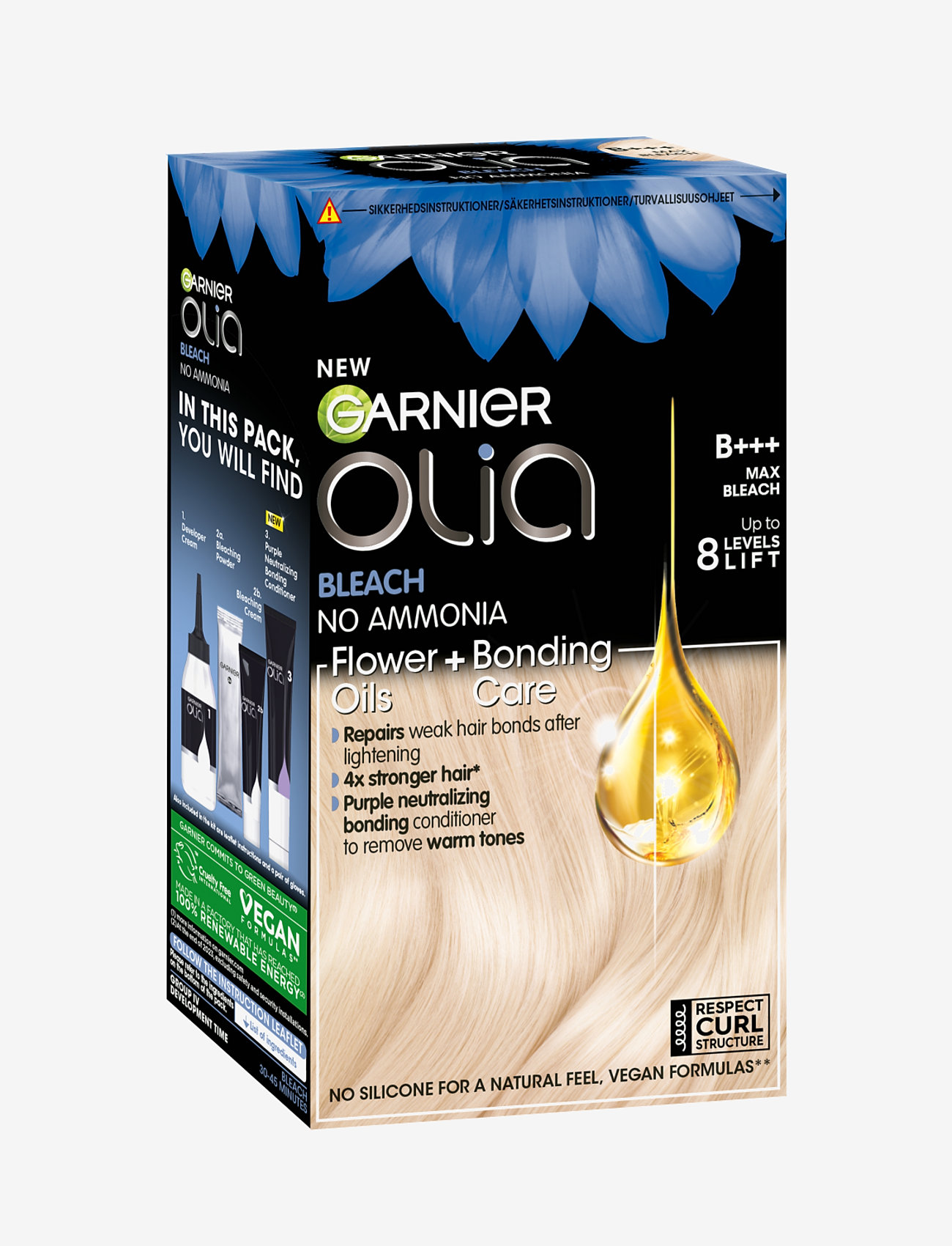 Garnier - Garnier Olia permanent hair color  B+++ Max Bleach - permanent hårfärg - max bleach 8 lift - 1