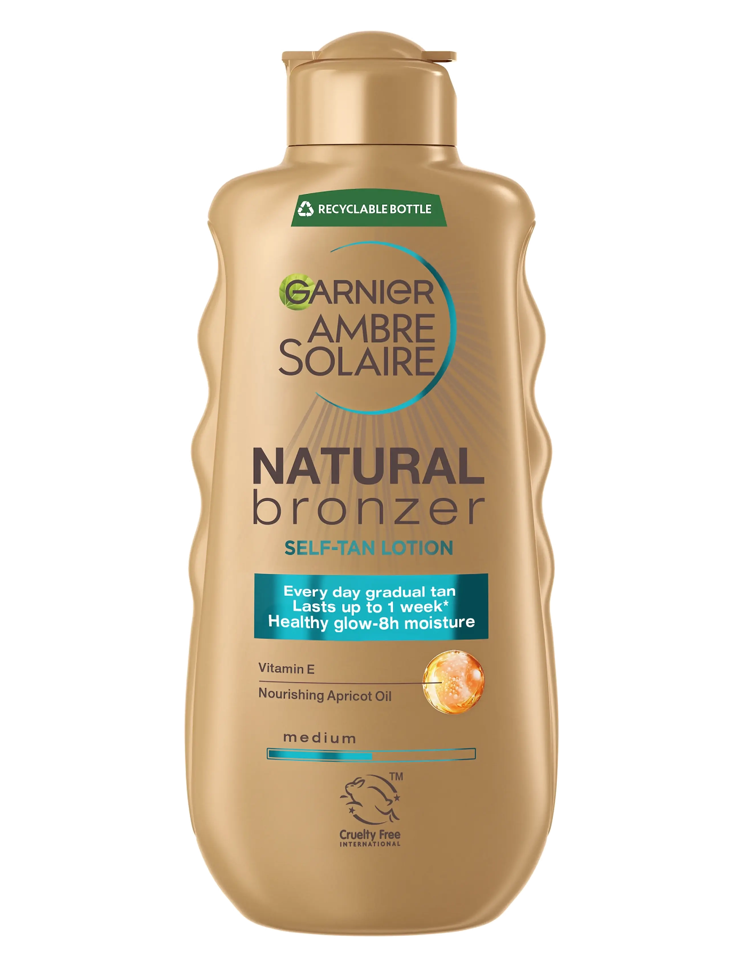Garnier Garnier Ambre Solaire Natural Bronzer Self-Tan Lotion for normal skin Medium 175 ml - Bronzer - MEDIUM / clear