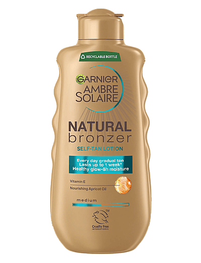 Garnier Garnier Ambre Solaire Natural Bronzer Self-Tan Lotion for normal skin Medium 175 ml - Ansikte - MEDIUM / clear