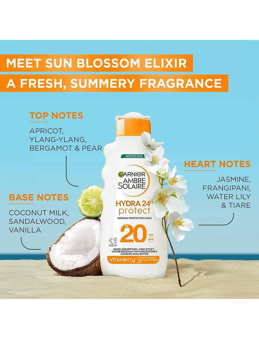 Garnier - Garnier Ambre Solaire Hydra 24H Protect Sun Protecting Milk SPF20 for normal skin 175 ml - clear - 5